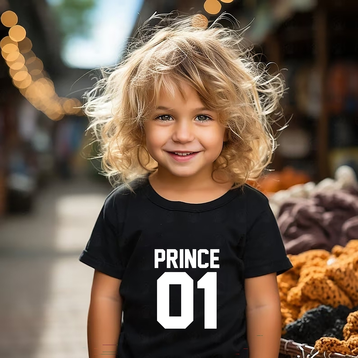 Camiseta King-Queen-Princess-Prince delante