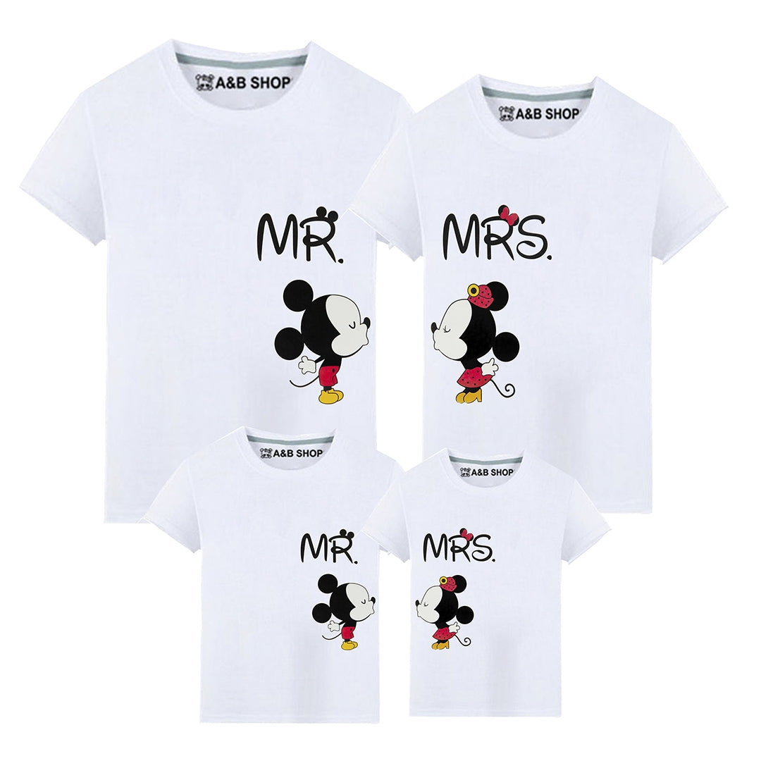 Camiseta Mr & Mrs Mouse Blanca