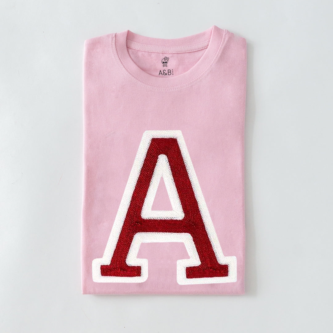 Camiseta Iniciales Rosa