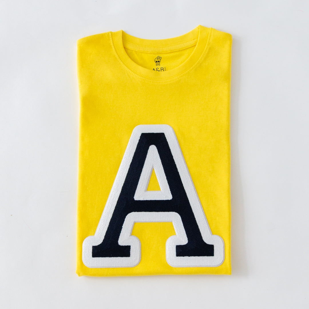 Camiseta Iniciales Amarilla
