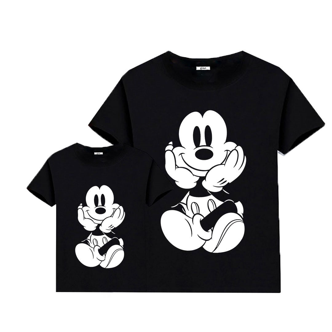 Camiseta Mickey face white