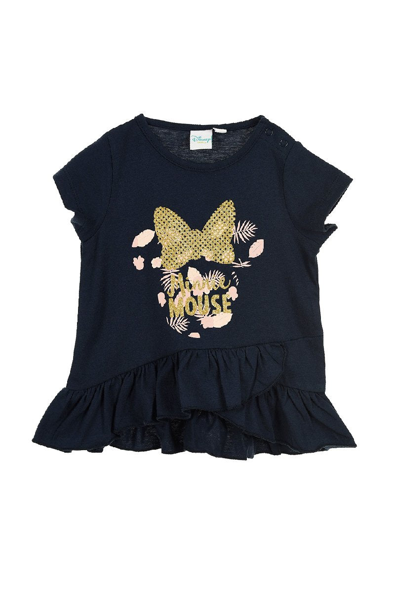 Camiseta Minnie detalles dorados baby