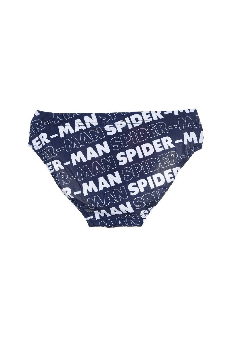 Bañador slip Spiderman letters