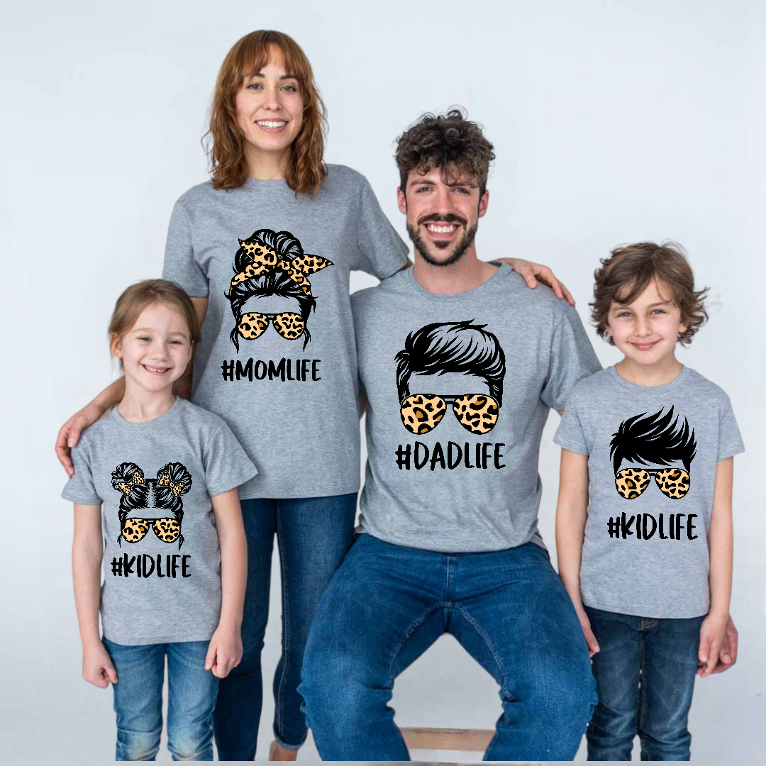 Camiseta Family Life animal print