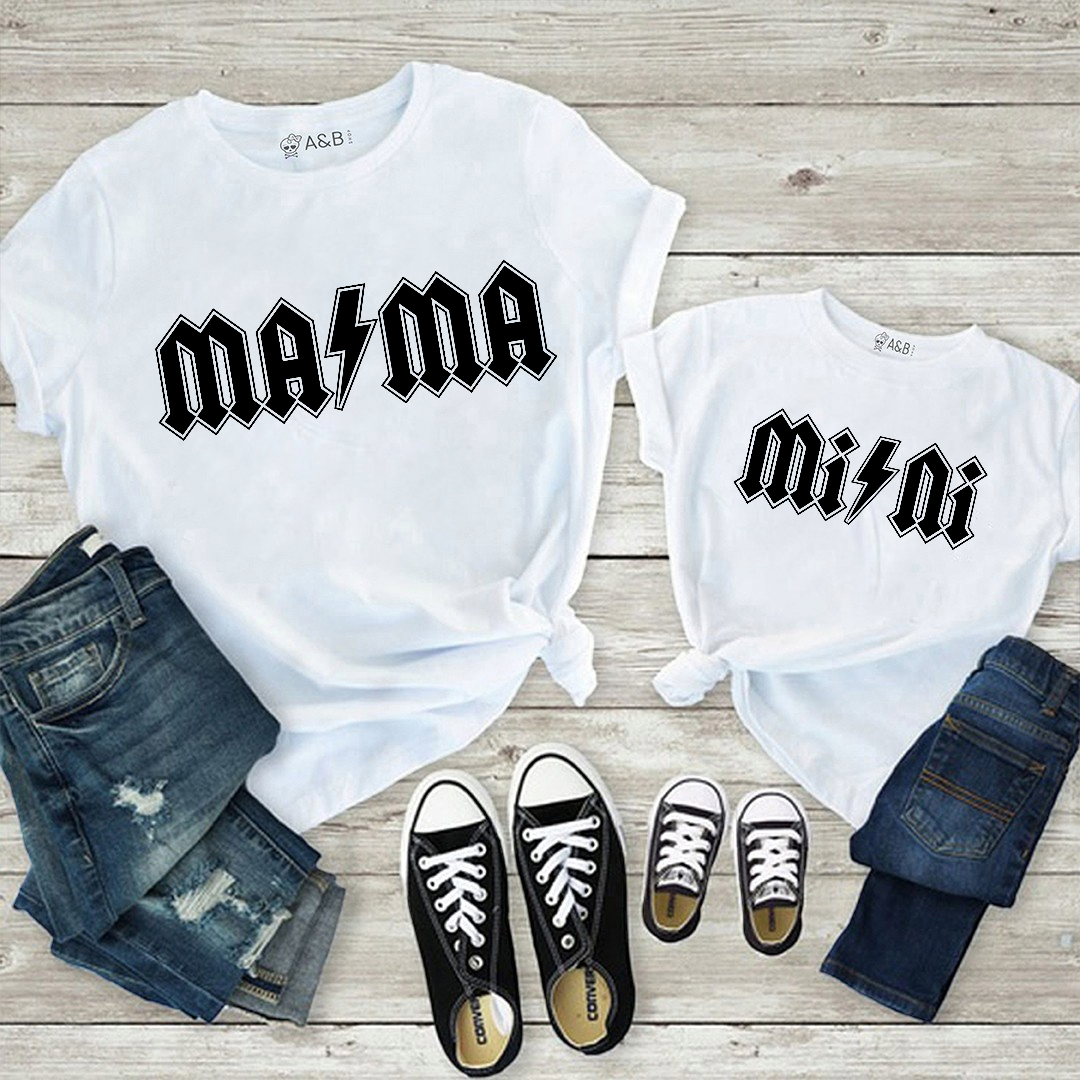 Camiseta Mama-Mini rock