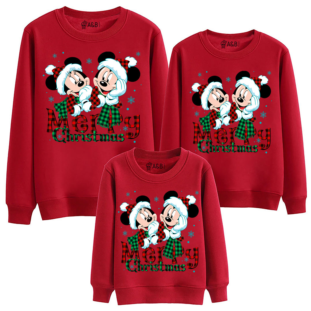 Sudaderas Personalizadas Sudaderas De Navidad Para Familia Sudadera Roja  Personalizada Navidad Familia Niña Gnomos