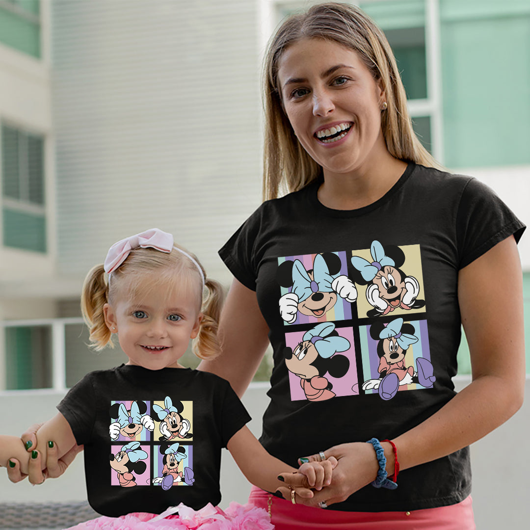 Camiseta Disney Minnie Mouse Life para mami y niña. Camiseta igual para madre  e hija, padre e hijo, para toda la familia.