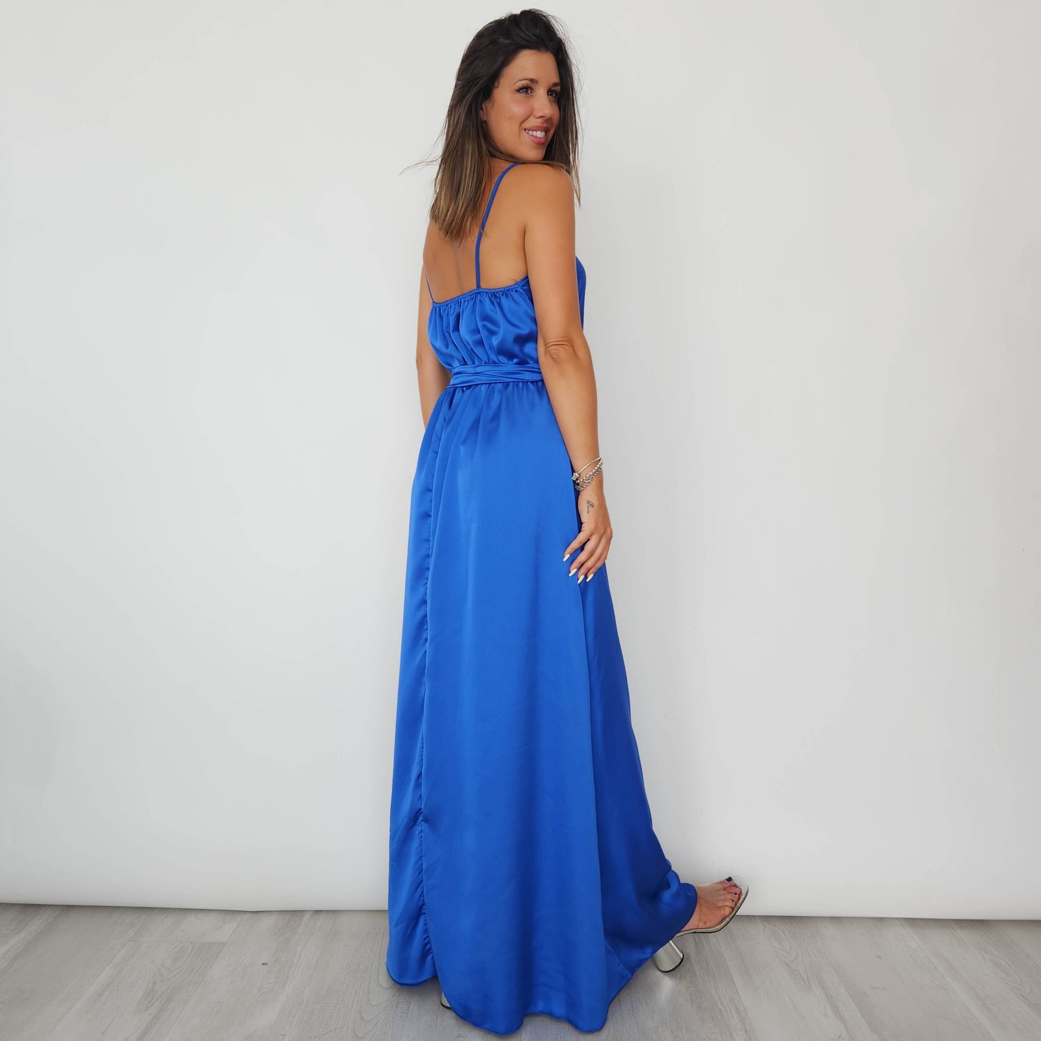 Blaues Nina -Kleid
