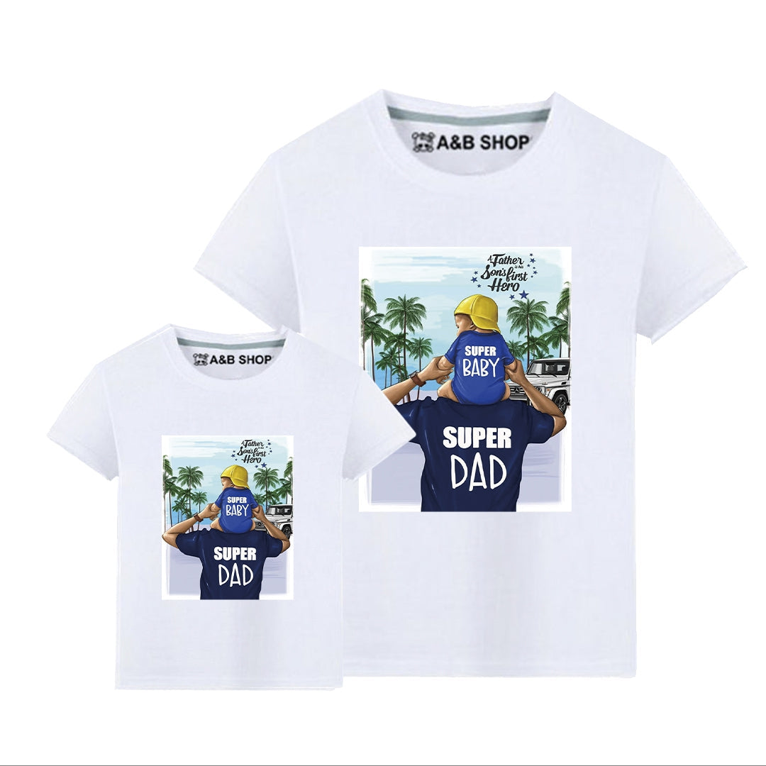 Camiseta Super Baby & Super Dad!!