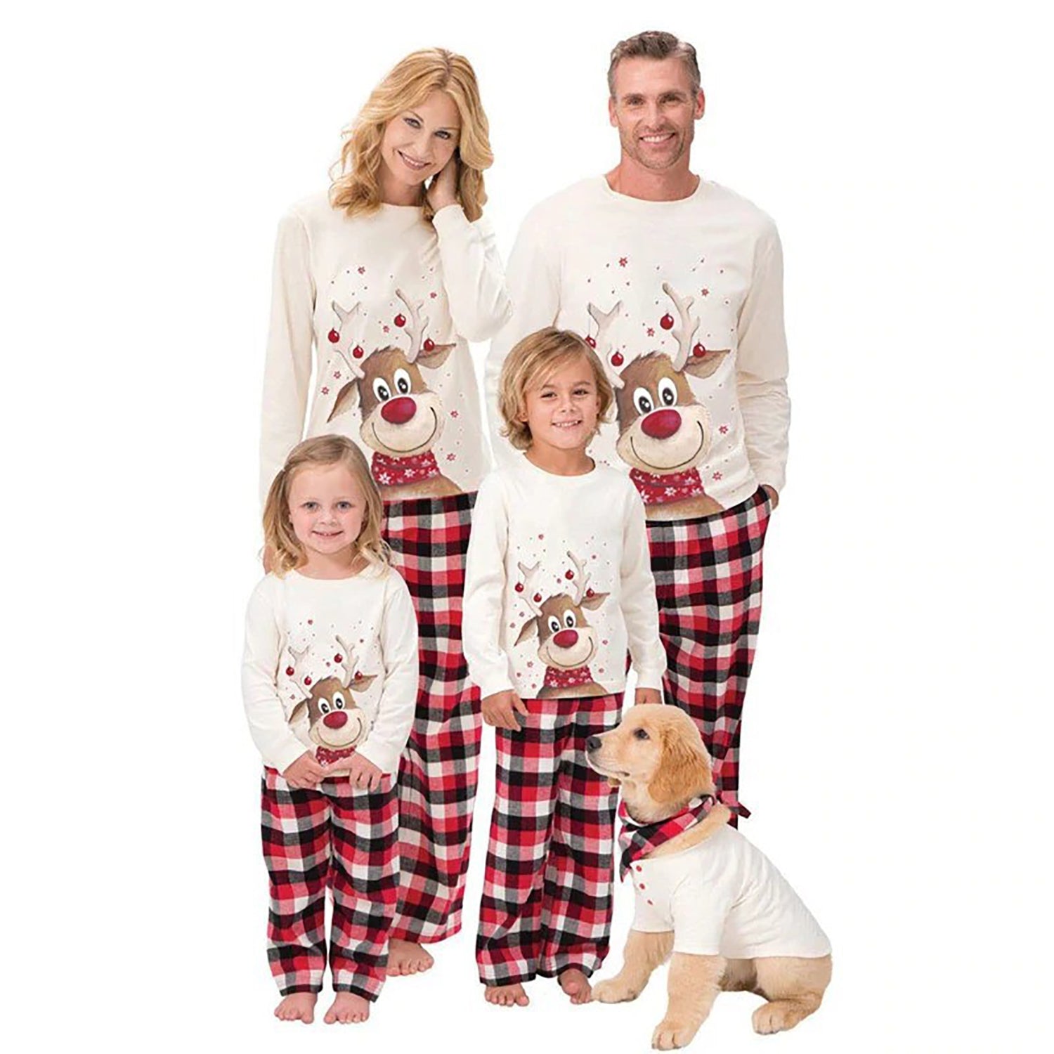 Pijama Reno Cometa Escocés navideño