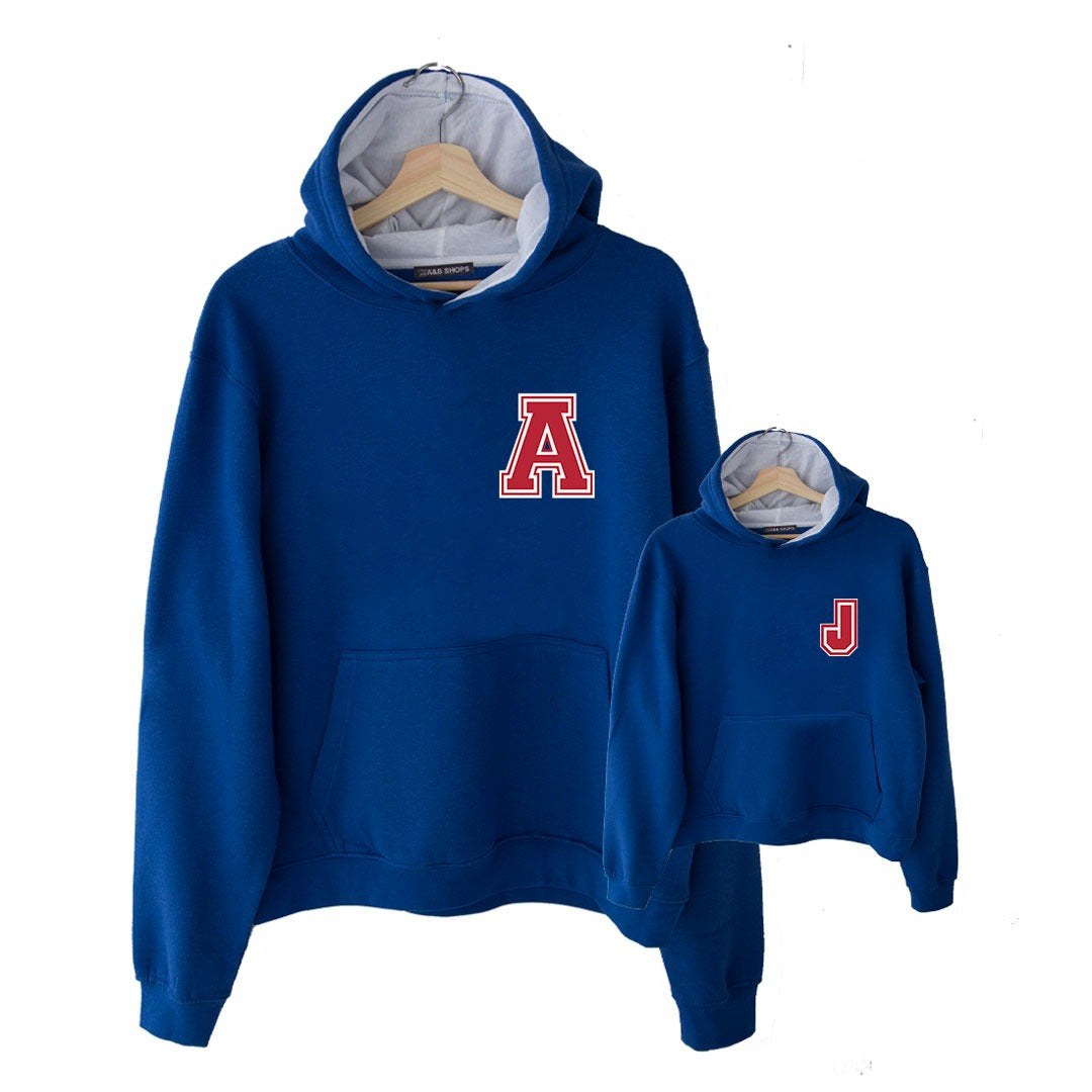 Initial Sweatshirt Premium Azulón Mini Hood