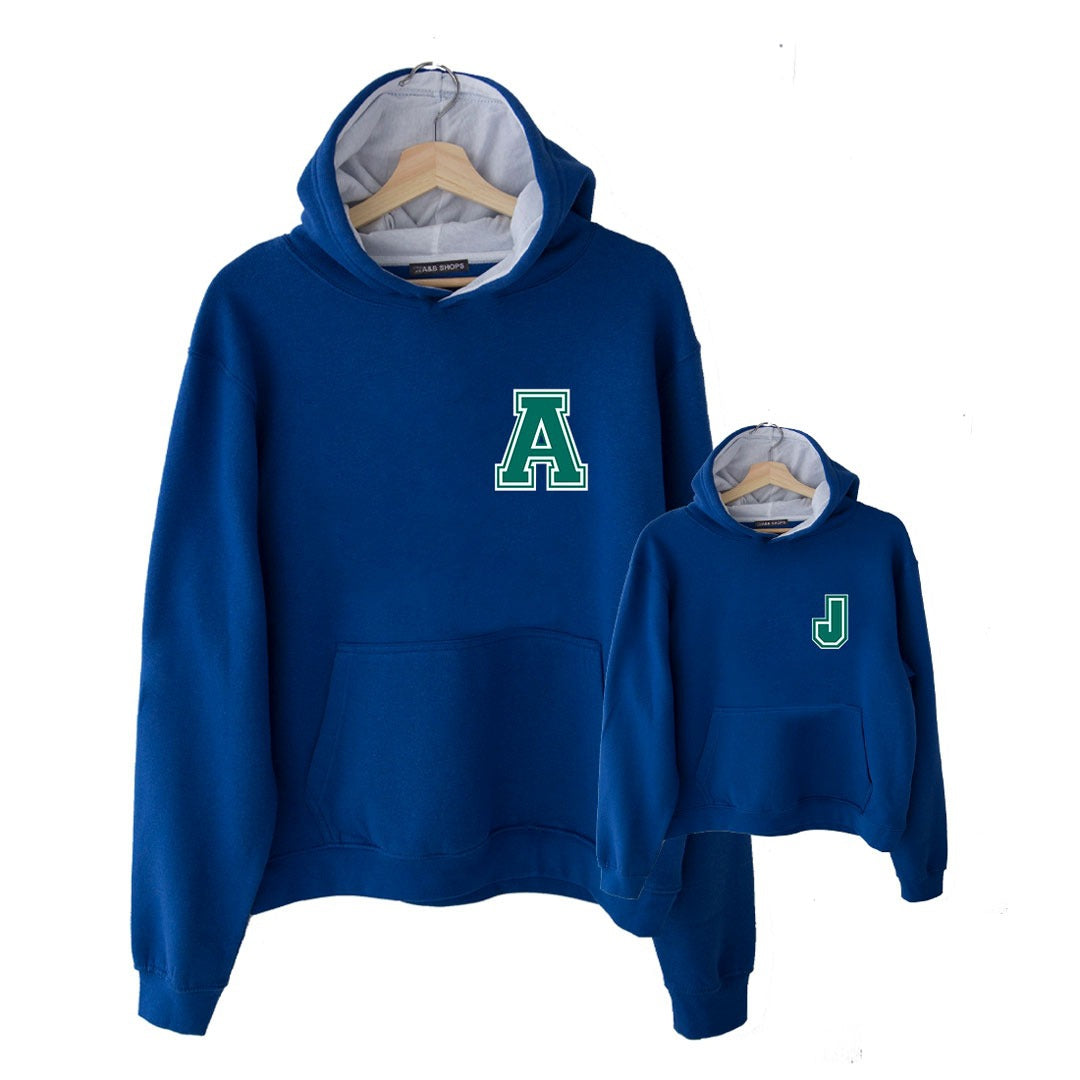 Initial Sweatshirt Premium Azulón Mini Hood