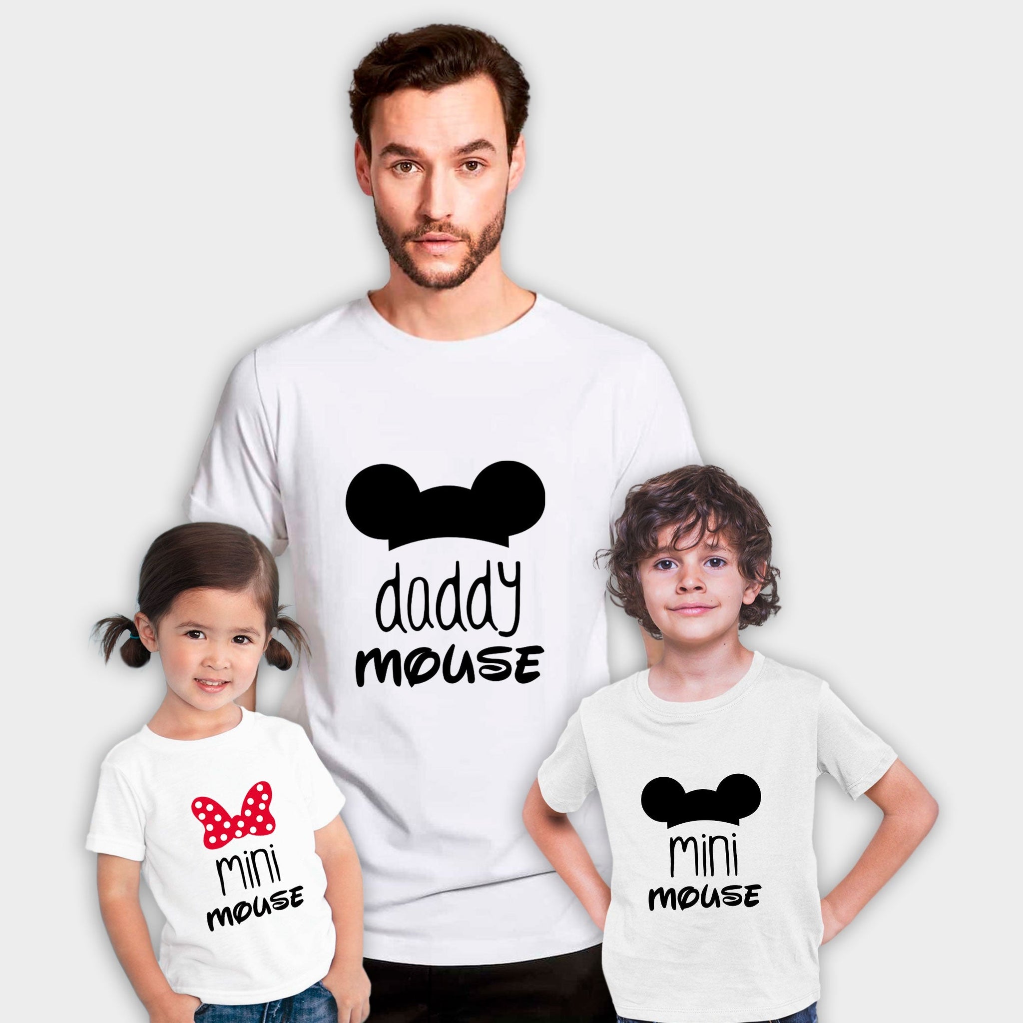 Camiseta Mama-daddy mouse mini mouse!!