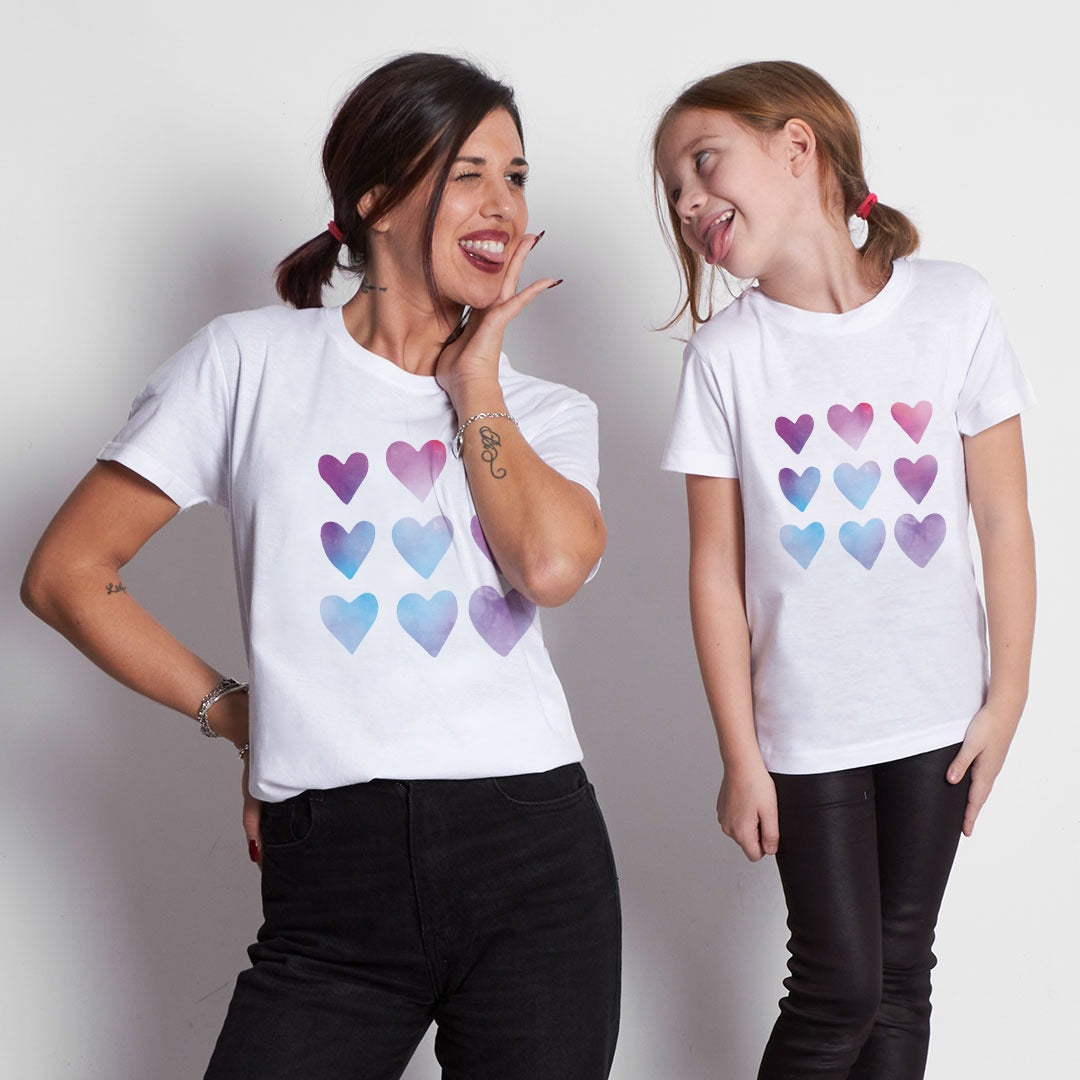 Camiseta Nine hearts lavandas!!