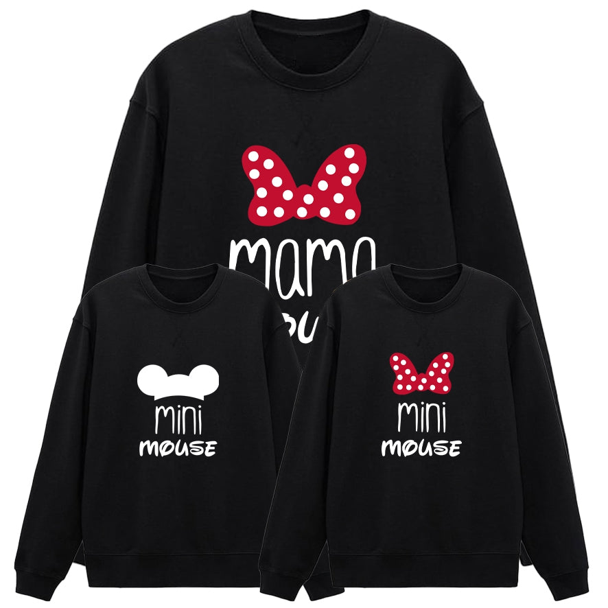 Sudadera Mama-daddy mouse mini mouse!!