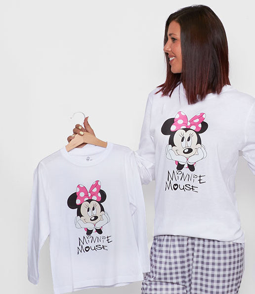 Camiseta Minnie Mouse cute Manga Larga