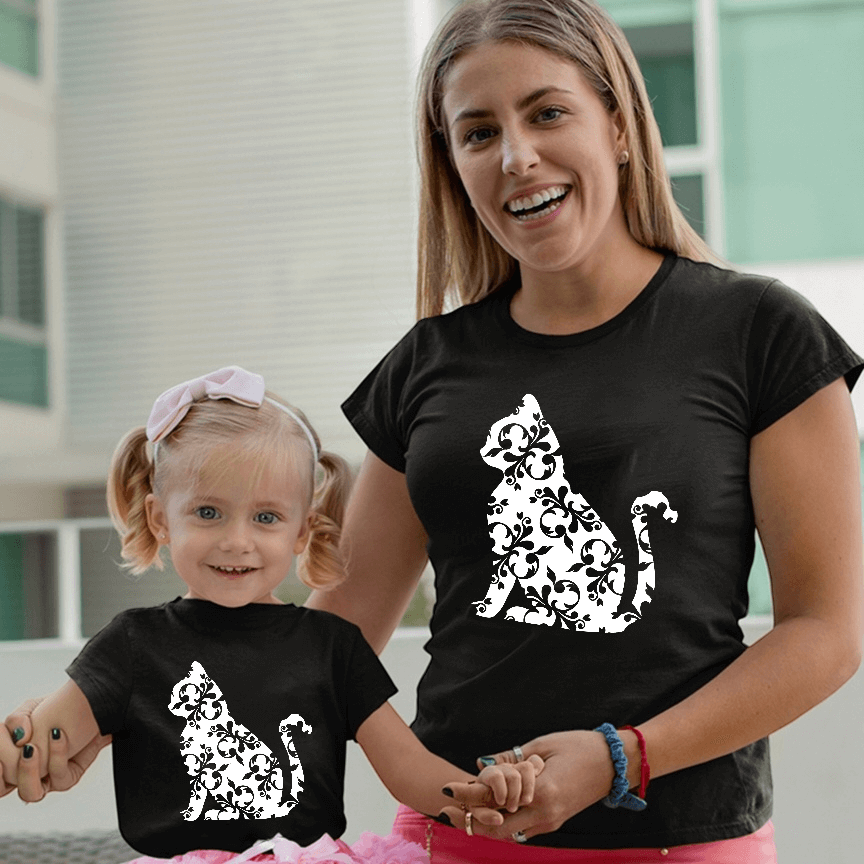 CAT PRINT T -SHIRT