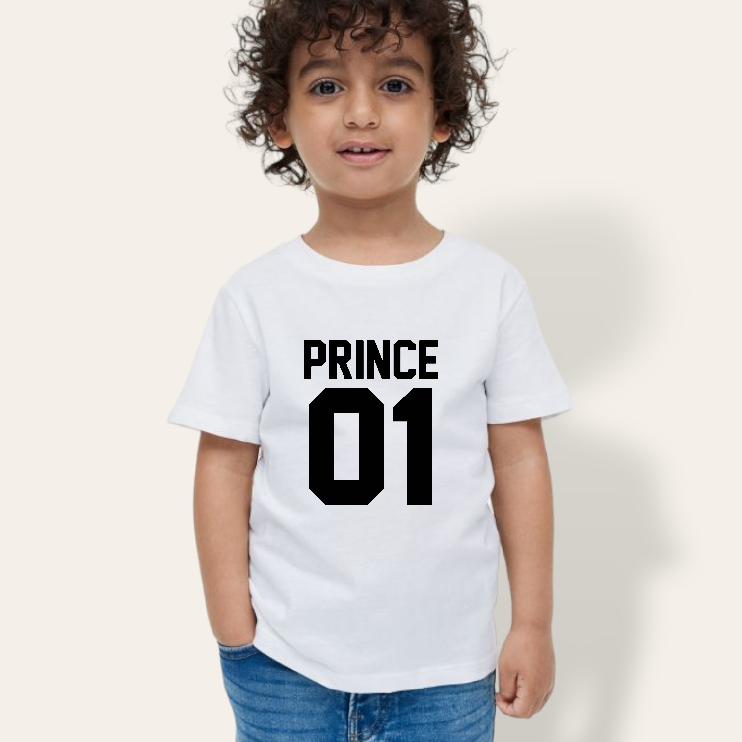 Camiseta King-Queen-Princess-Prince delante