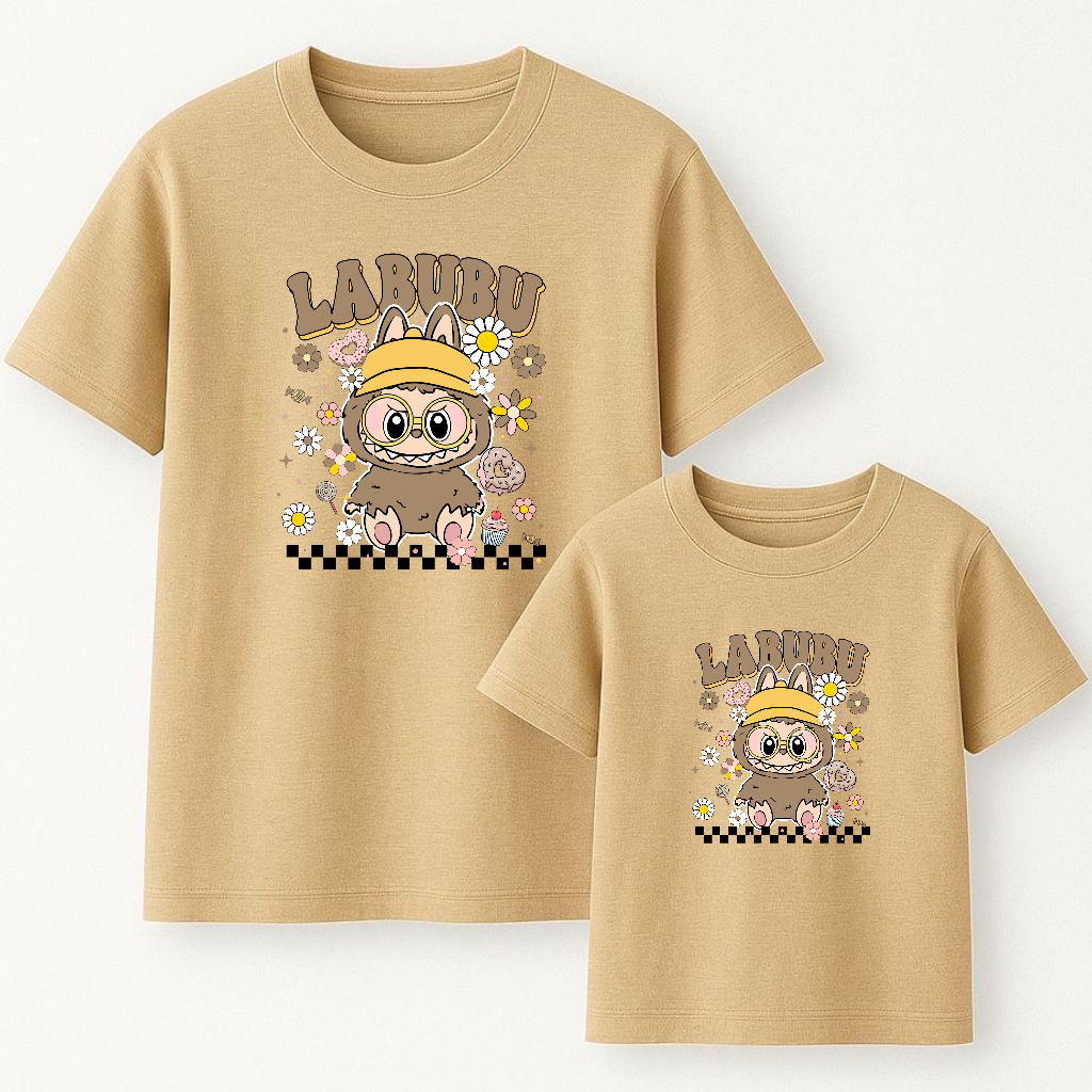 Camiseta Labubu flowers