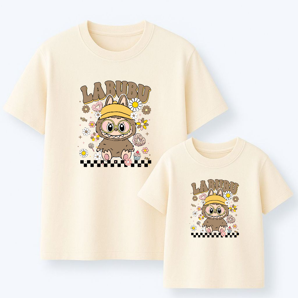 Camiseta Labubu flowers
