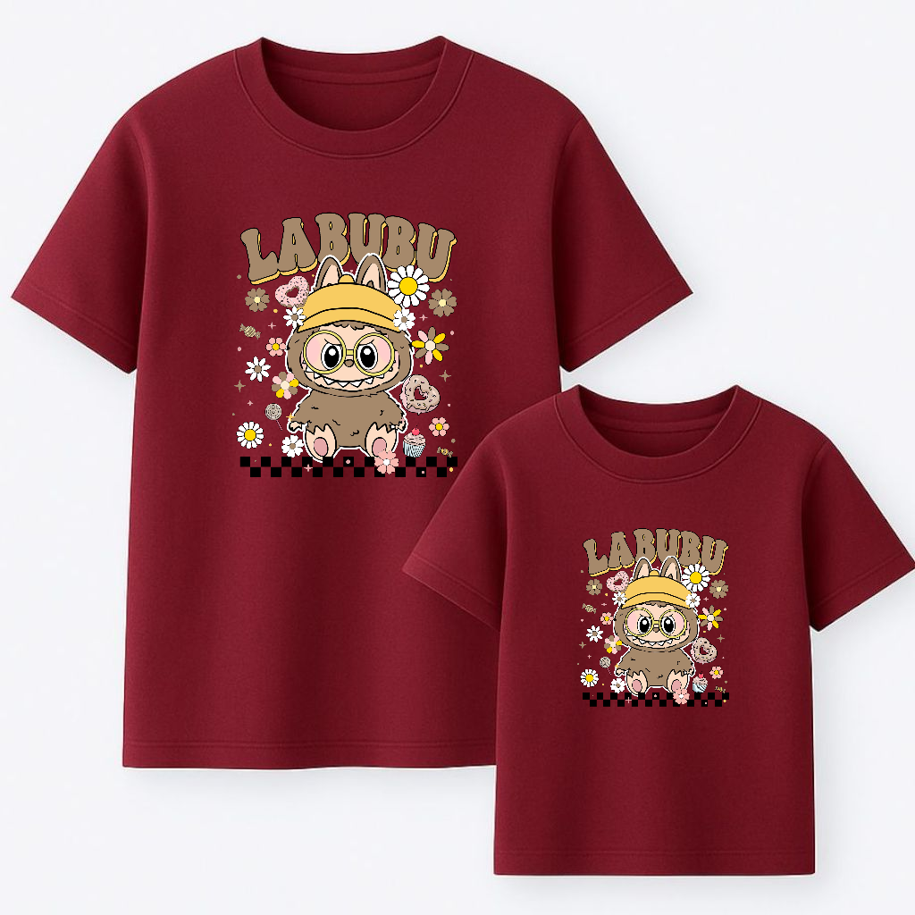 Camiseta Labubu flowers