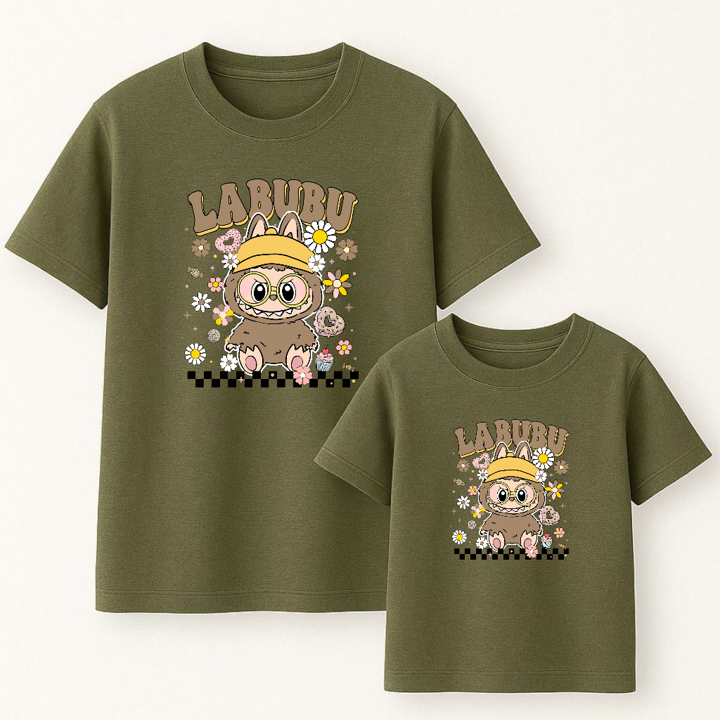 Camiseta Labubu flowers