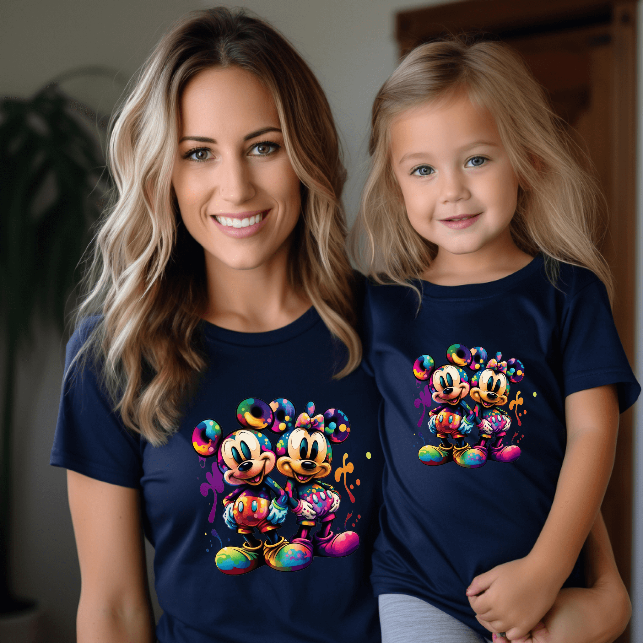 Camiseta Mickey-Minnie Graffiti