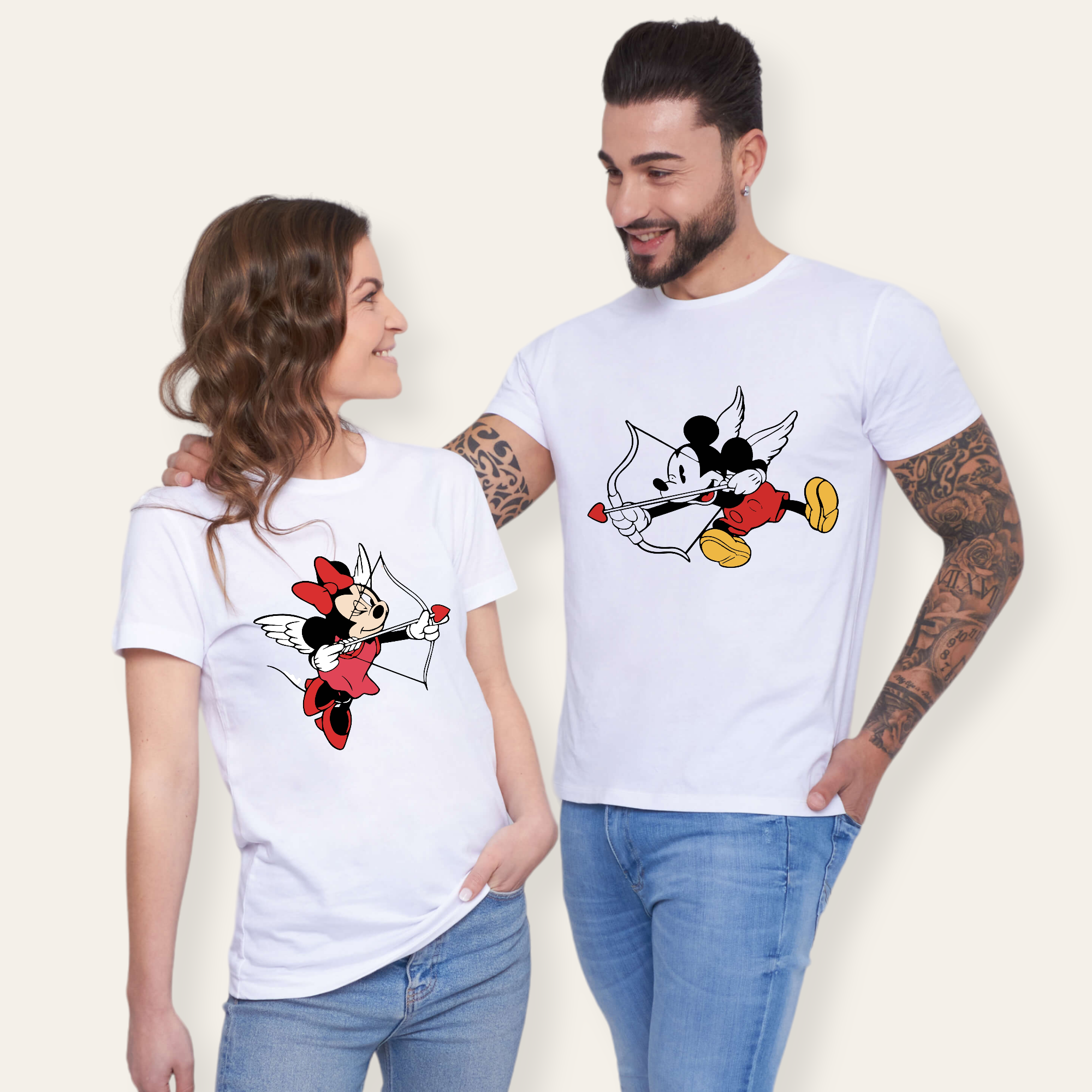 Camiseta Mickey Minnie Flechazo