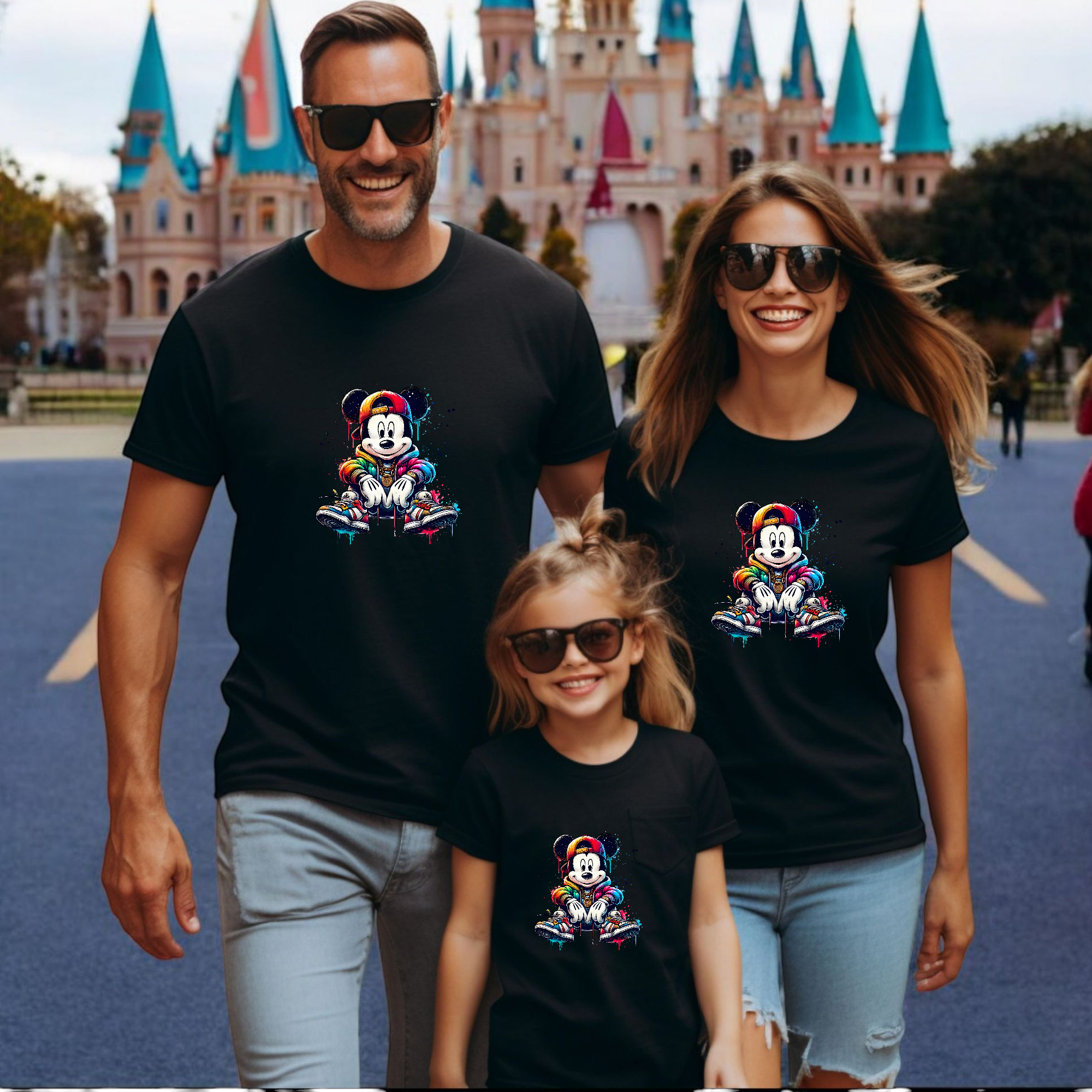 Camiseta Mickey sentado