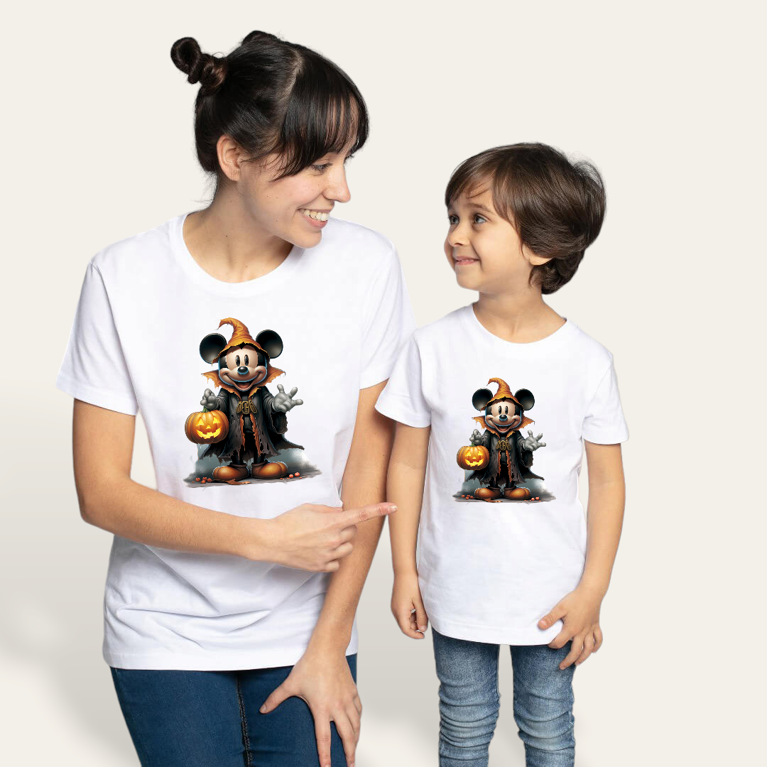 Camiseta Orange Mickey Hat