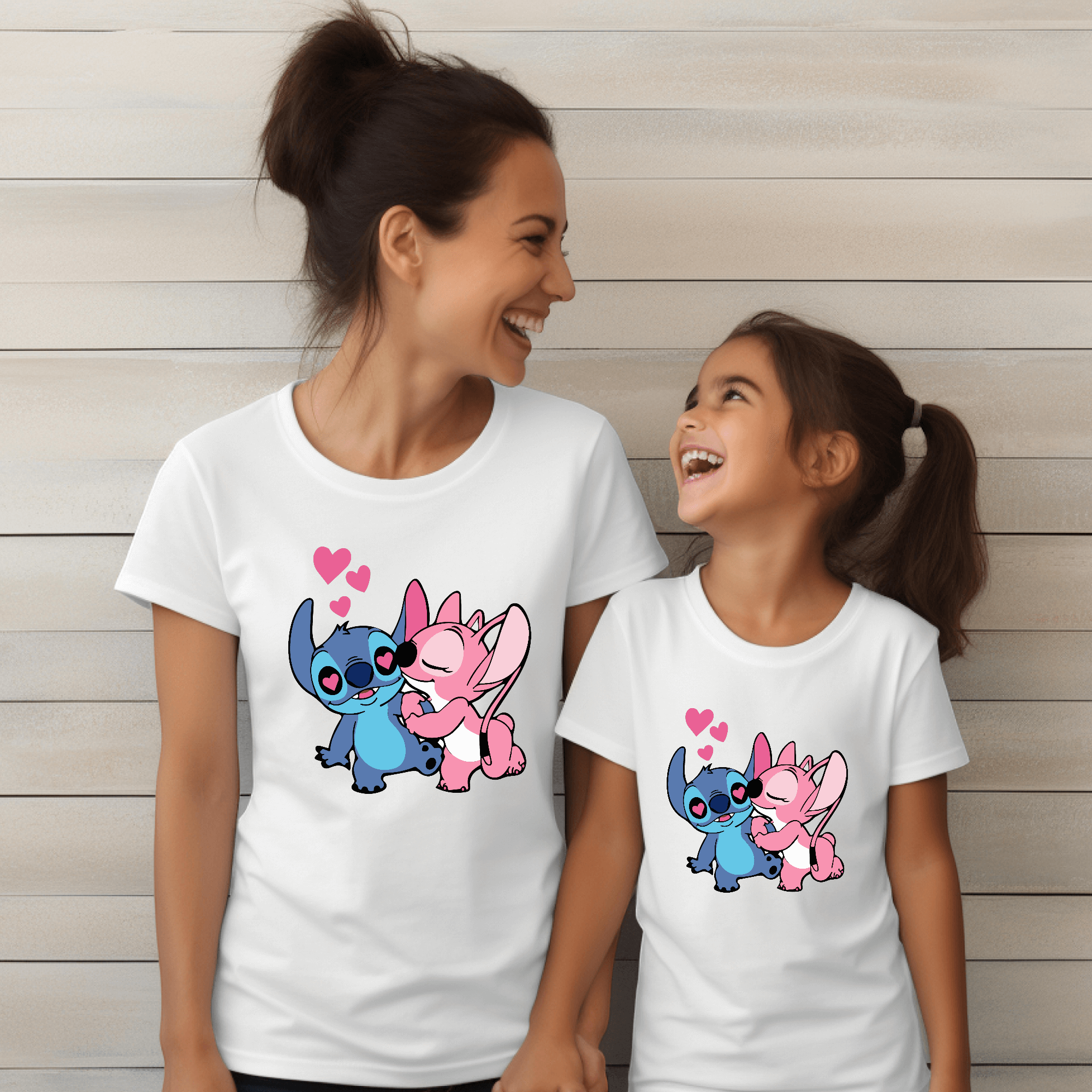 Camiseta Stitch y Ángel