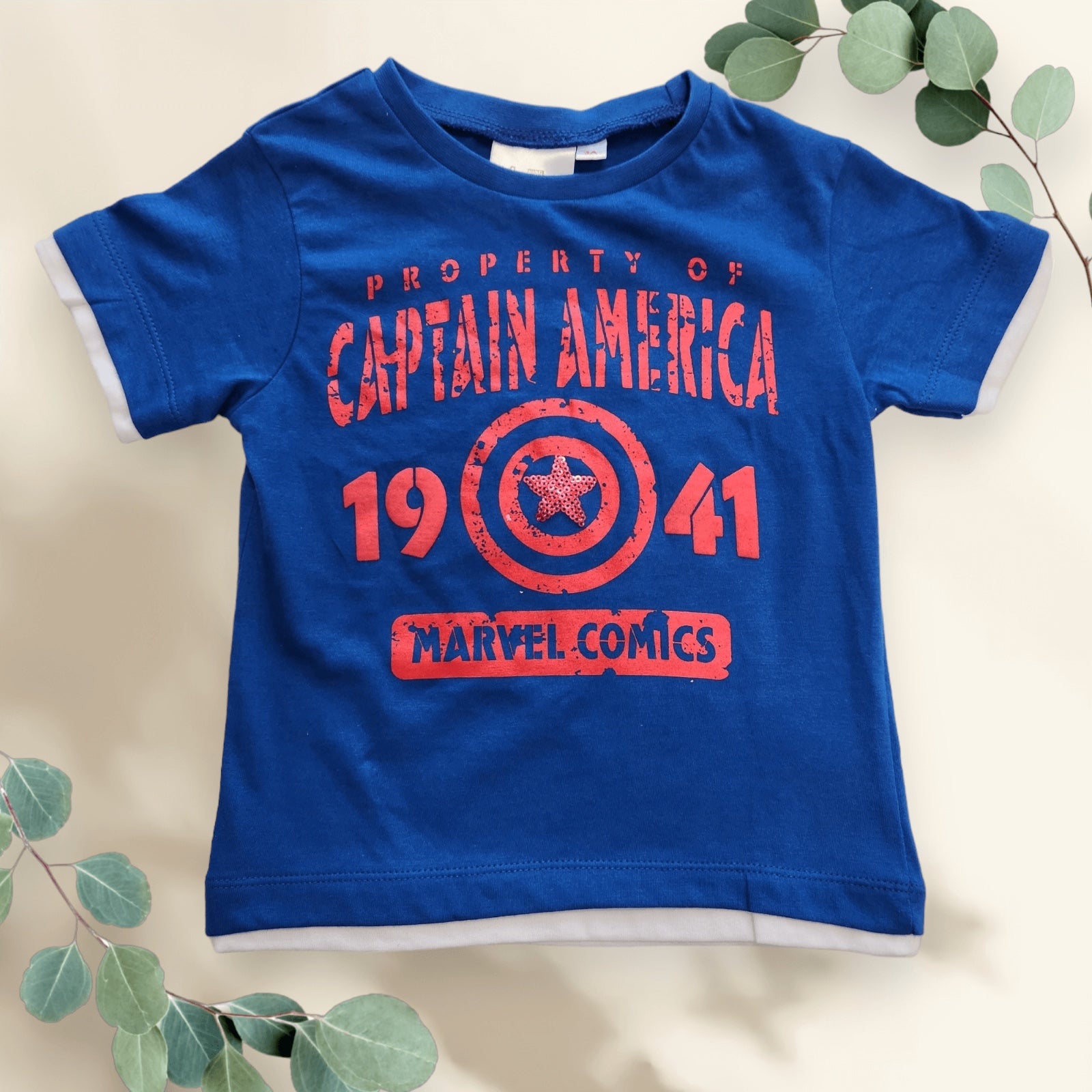 Avengers T -shirt Captain America Gray