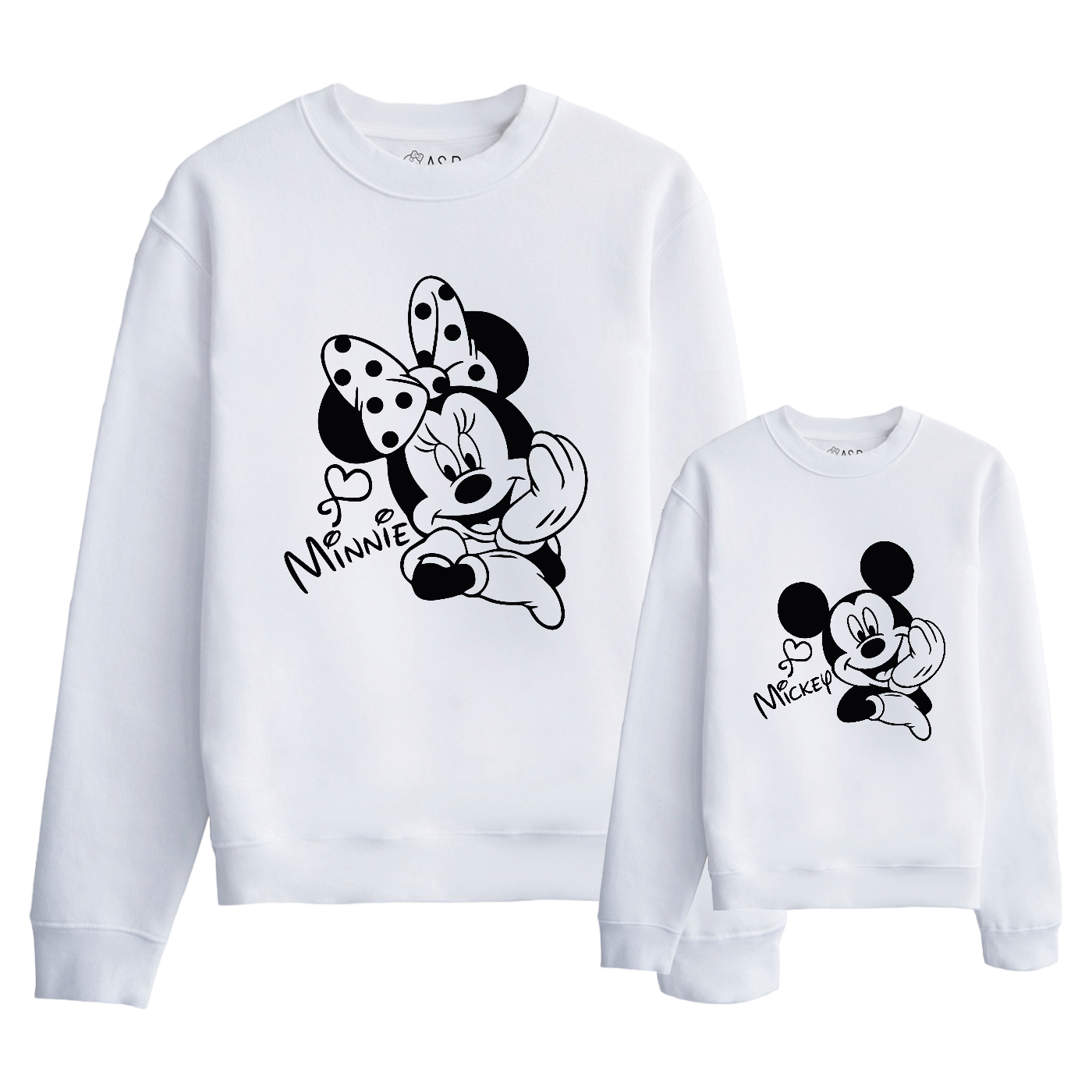 Sudadera Mickey & Minnie contraste