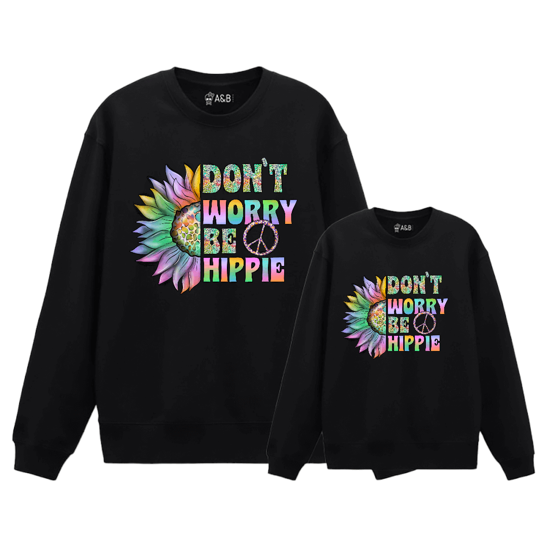 Sudadera Don't worry be Hippie