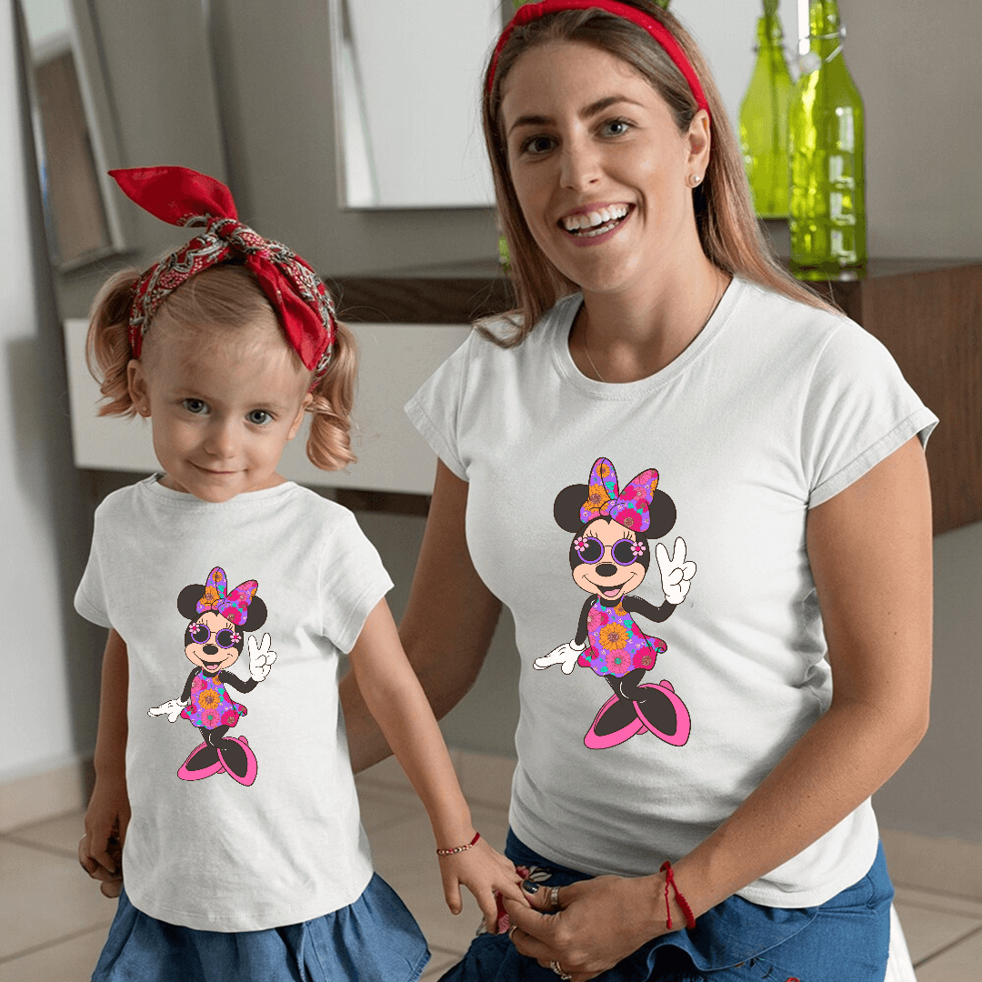 Camiseta igual para madre e hija de Minnie | Camiseta igual para toda la familia de Minnie