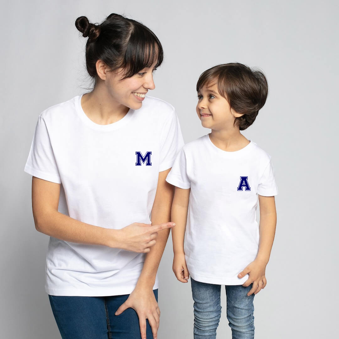 Camisetas de iniciales para toda la familia | Sudaderas de iniciales 