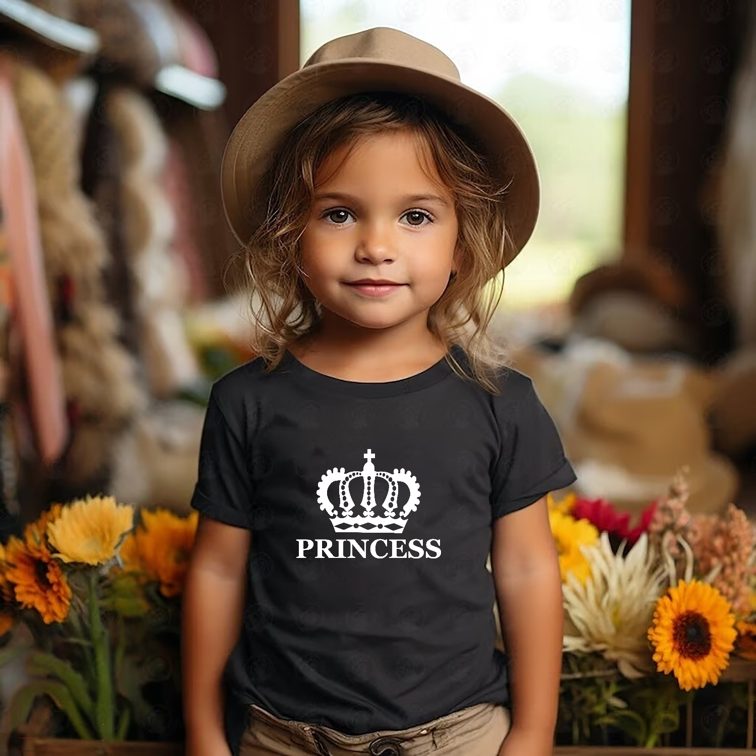 T-shirt della Crown King-Queen-Prinss-Prince