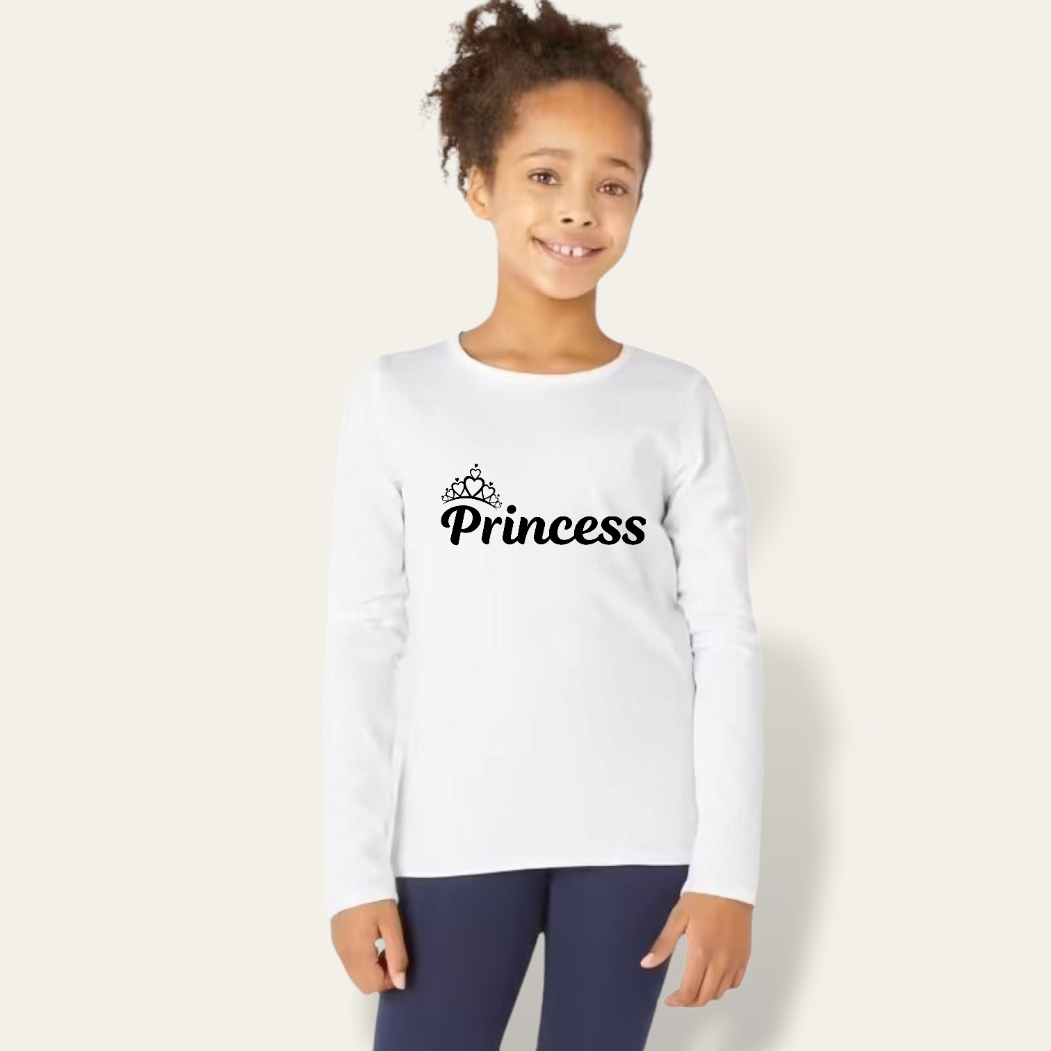Camiseta Corona King-Queen-Princess-Prince manga larga