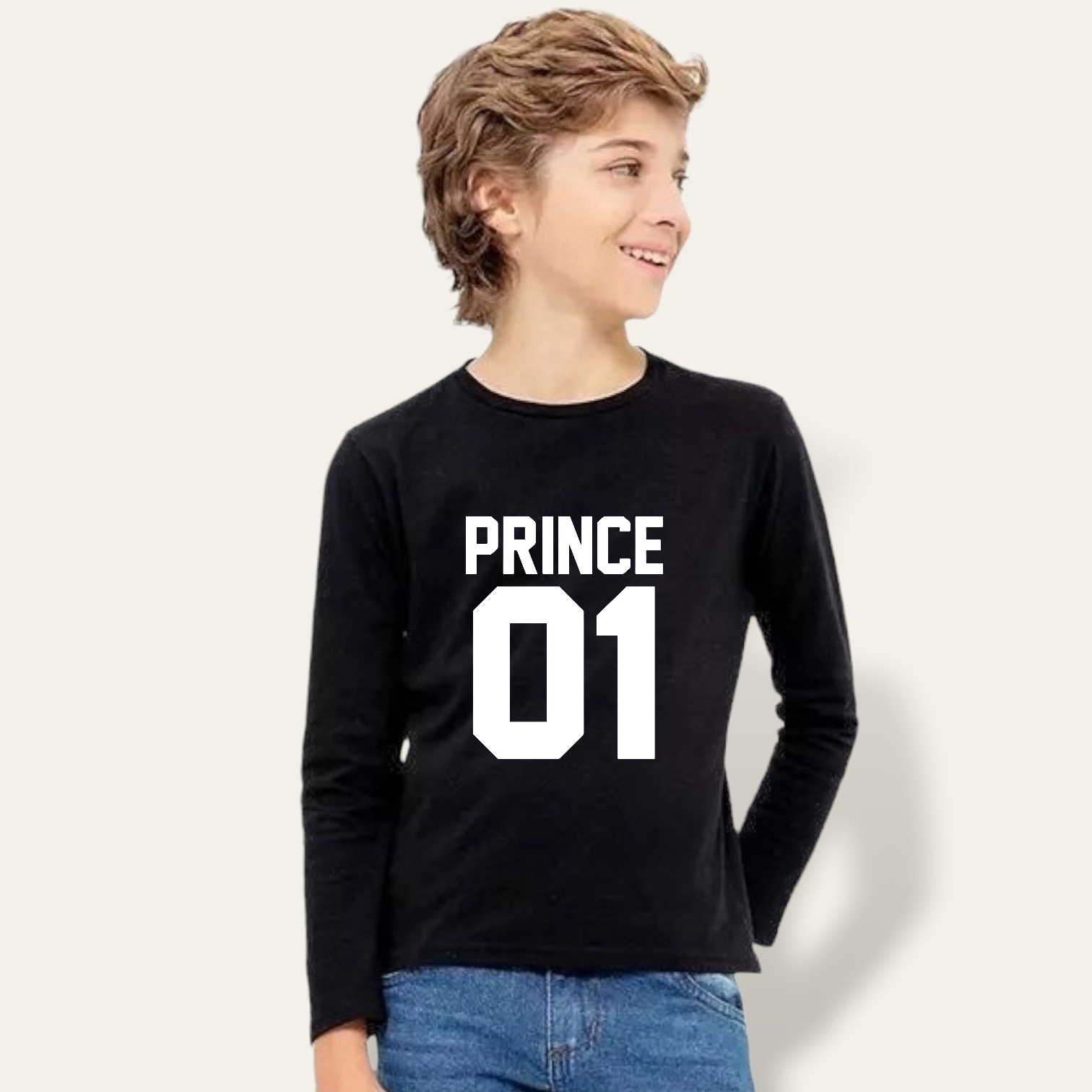 Camiseta King-Queen-Princess-Prince manga larga!!