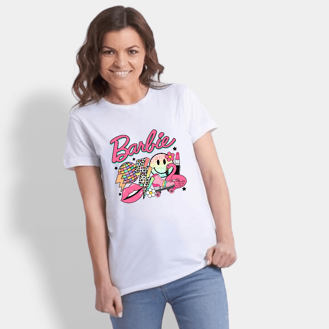 Camiseta Barbie Emojis