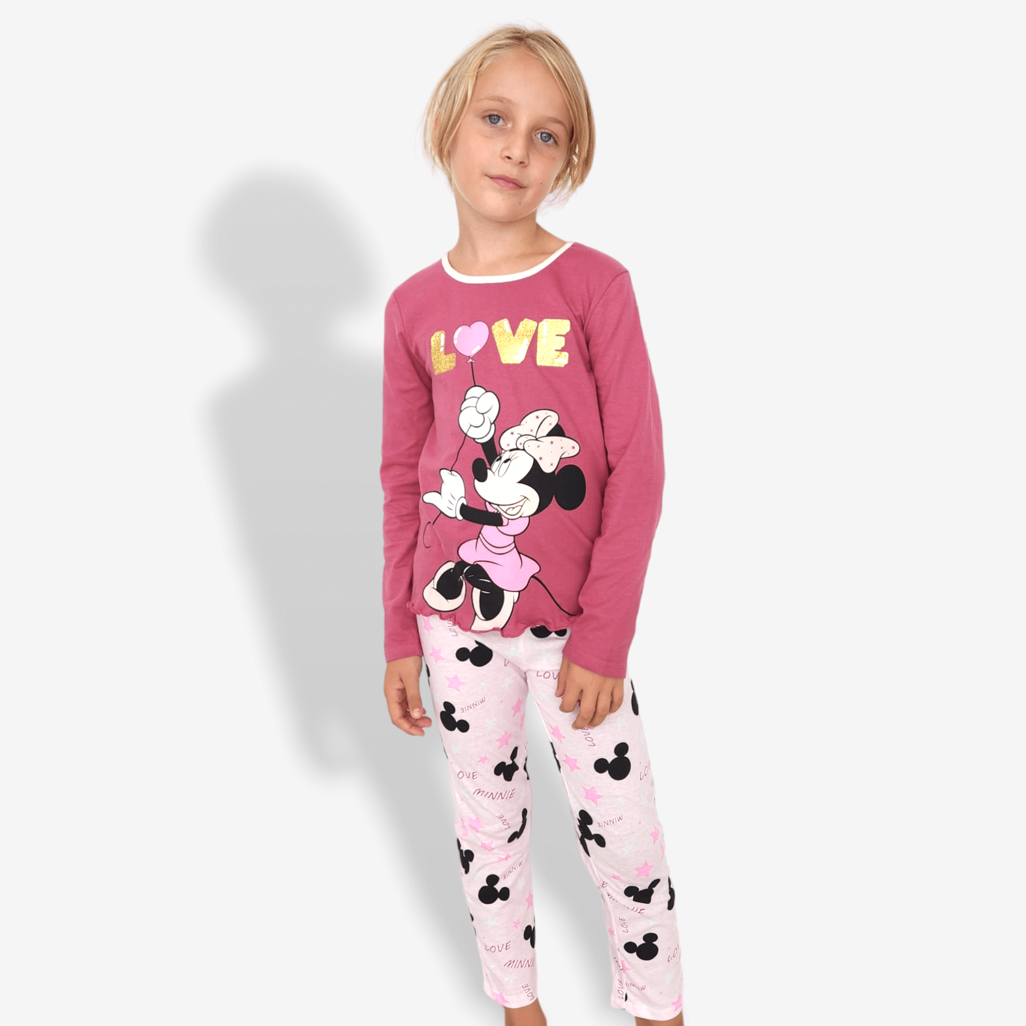 Pijama Minnie Love heart
