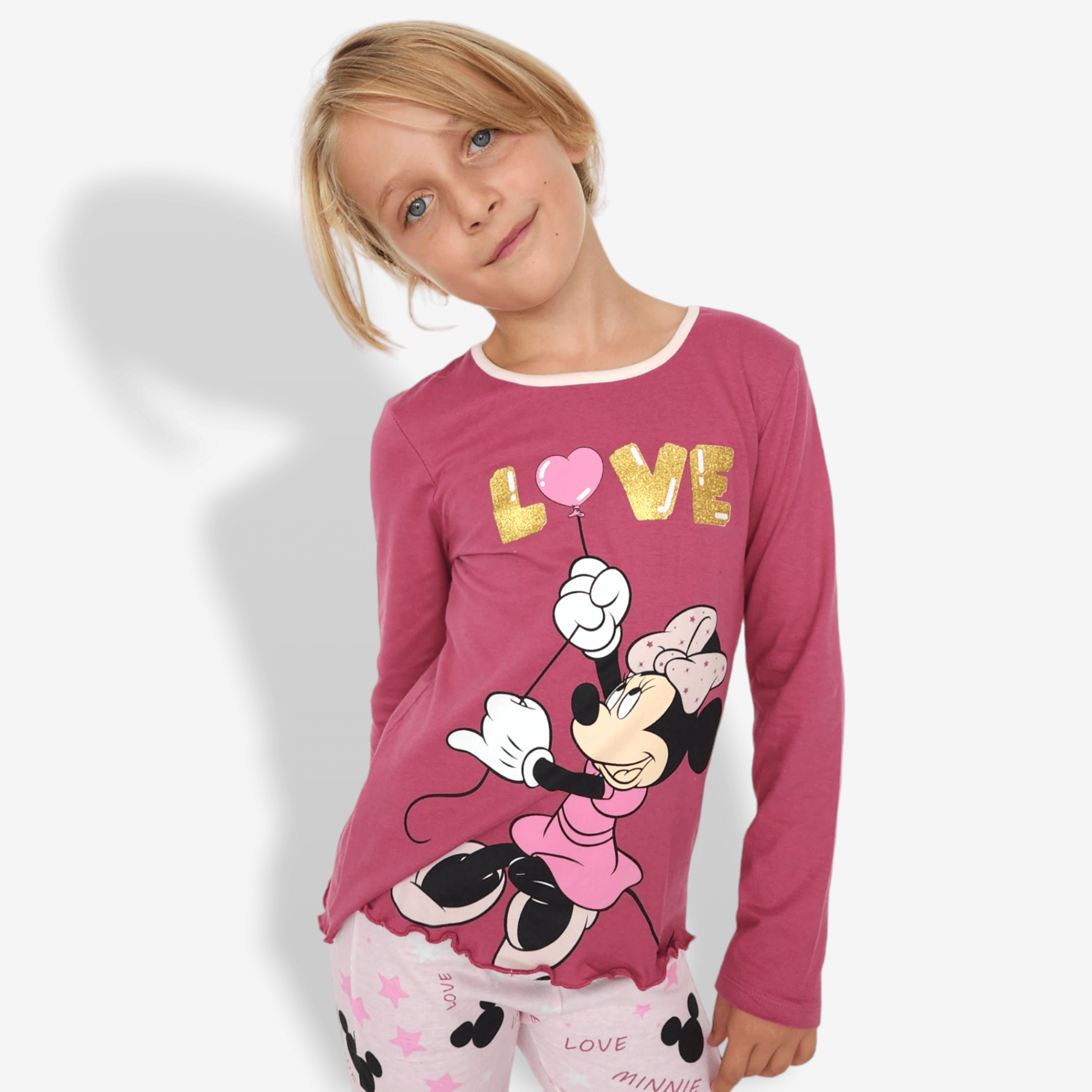 Pijama Minnie Love heart