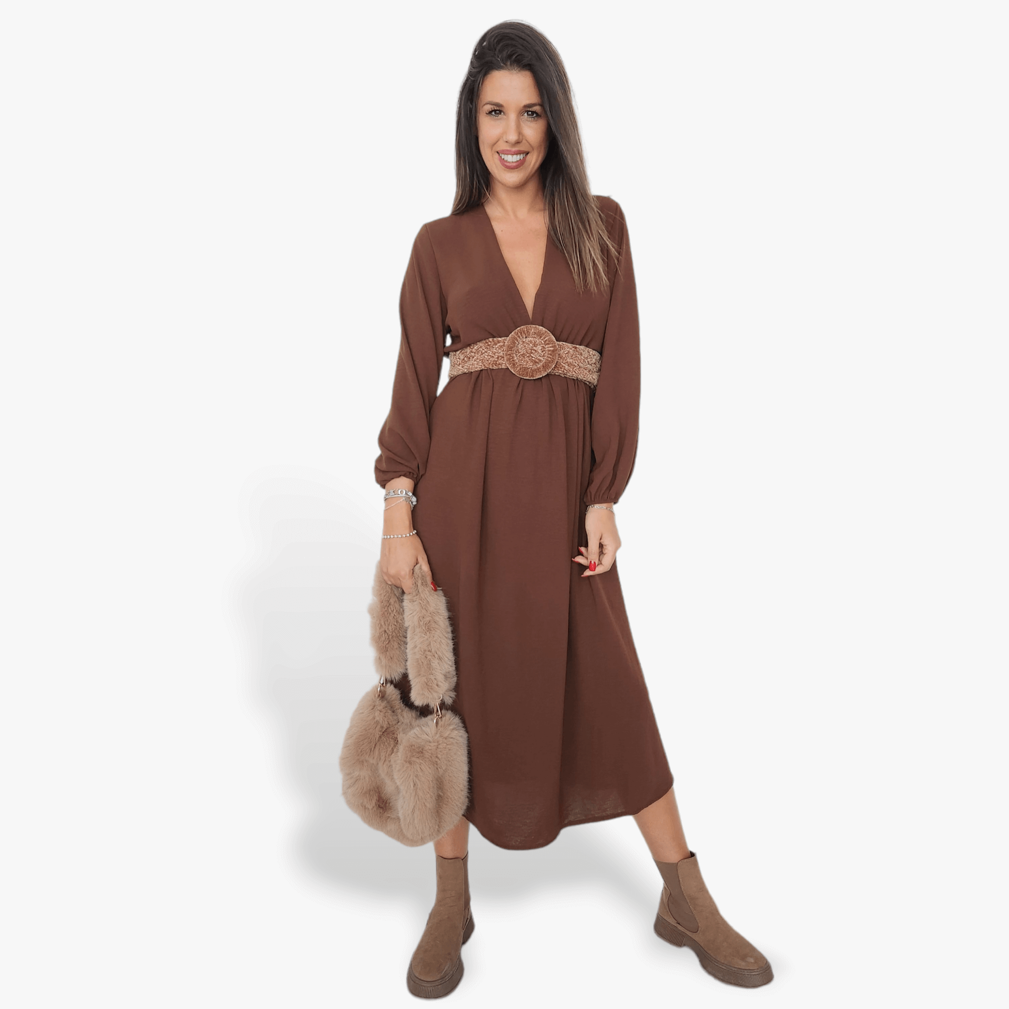 Vestido Jaén Marrón