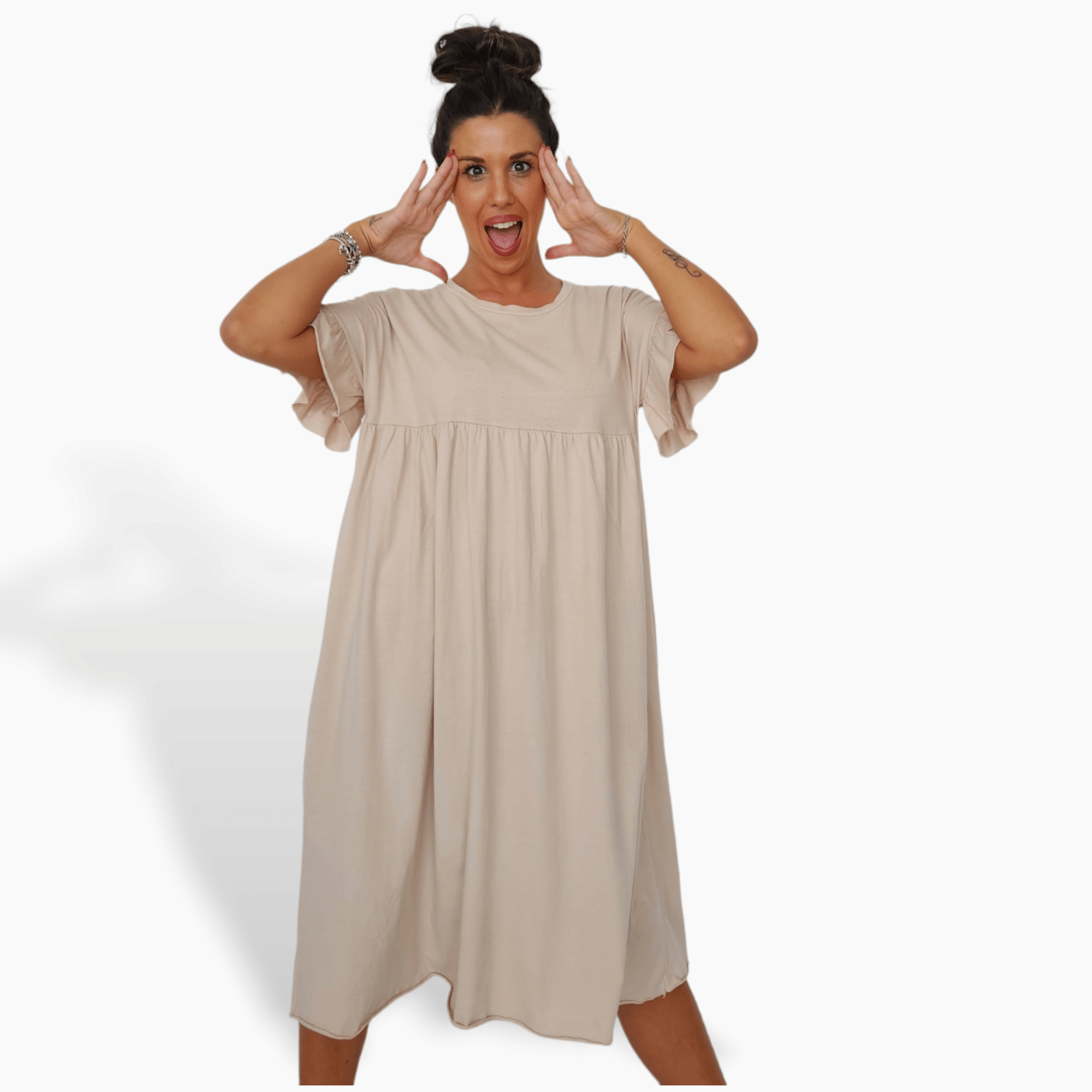Vestido Septiembre Beige