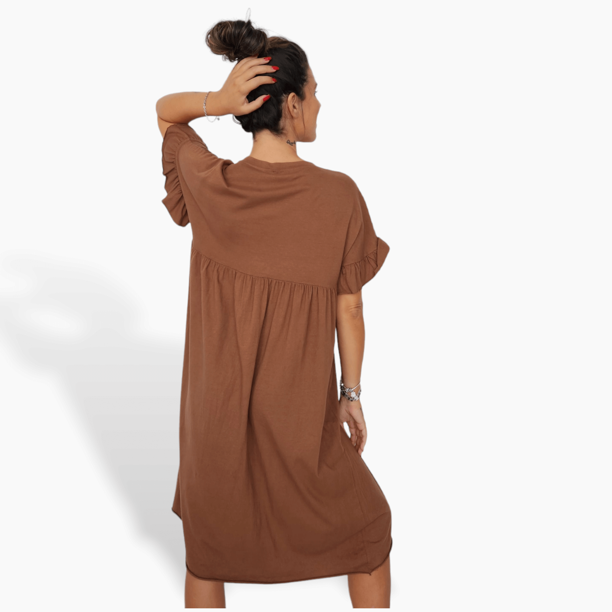 Vestido Septiembre marrón