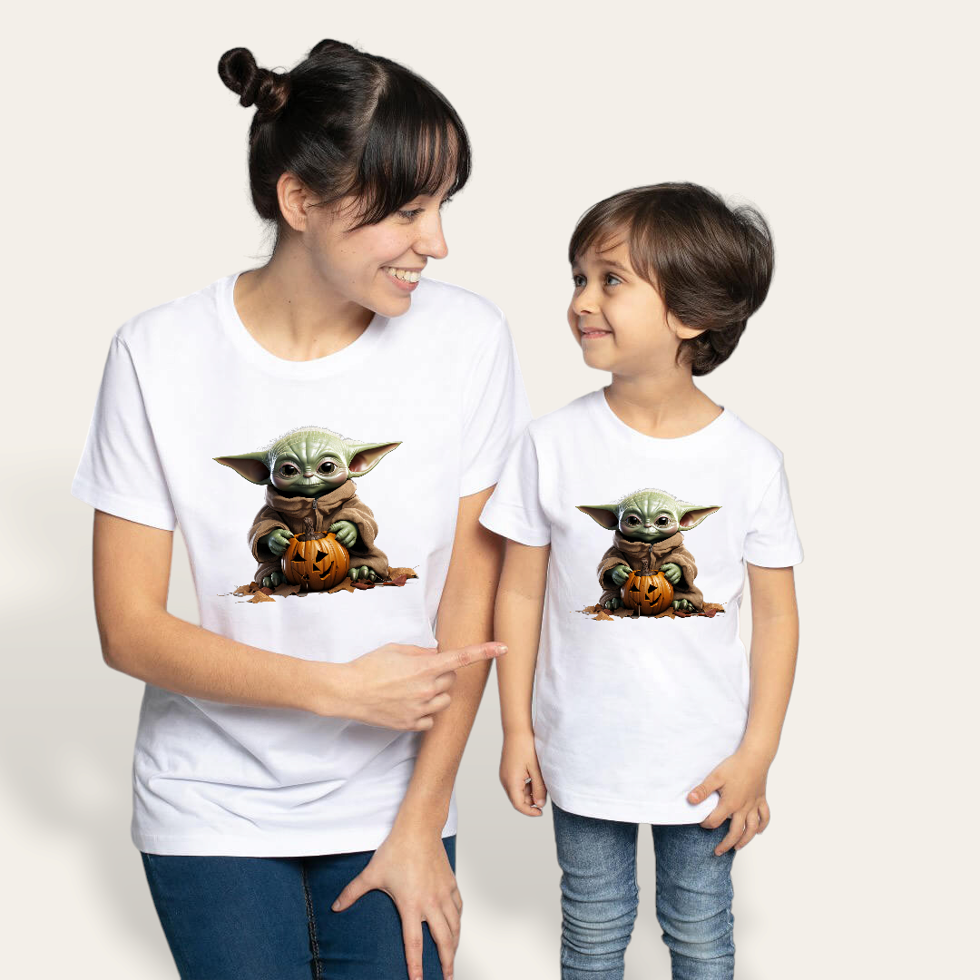 Camiseta Baby Yoda Calabaza