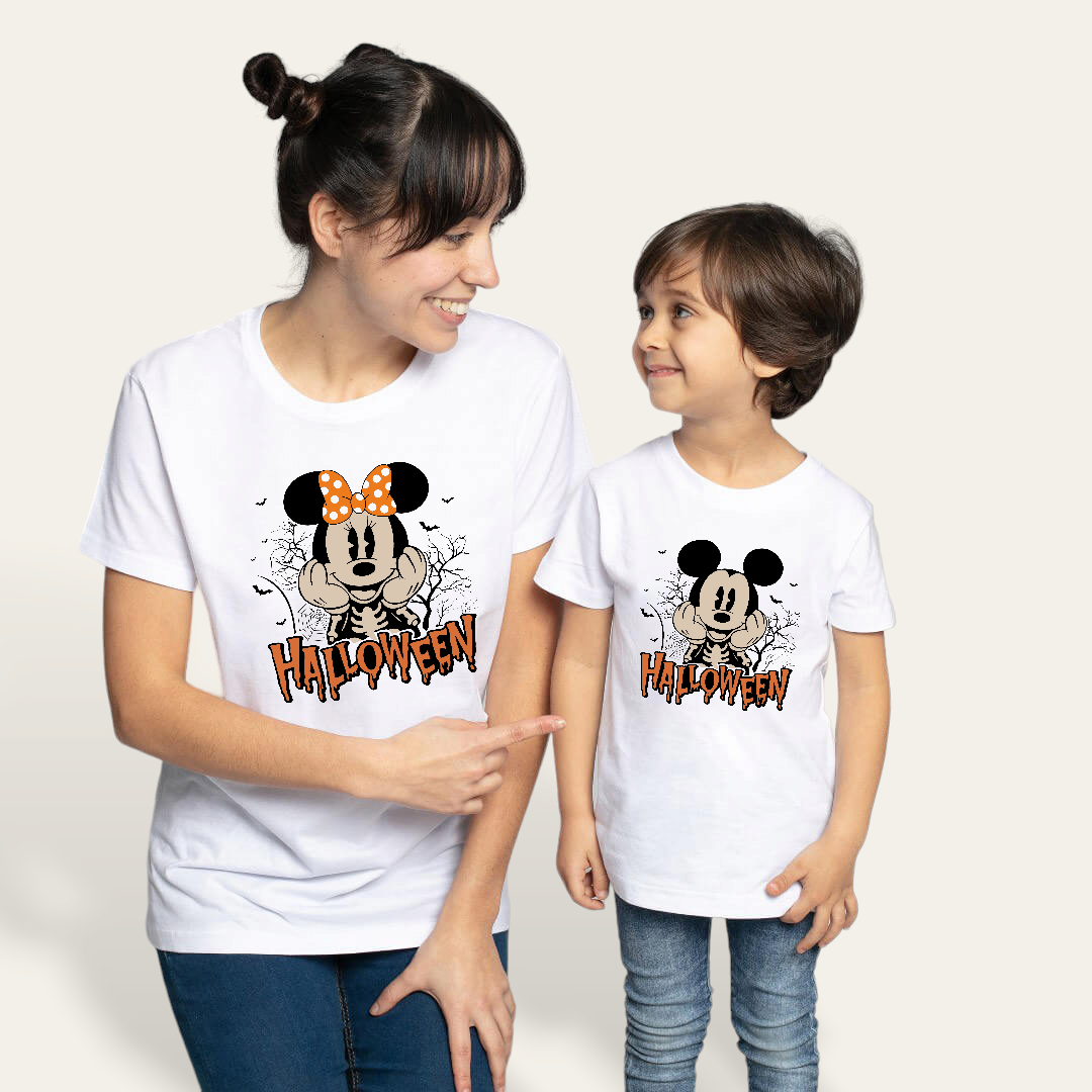 Camiseta Mickey-Minnie Halloween