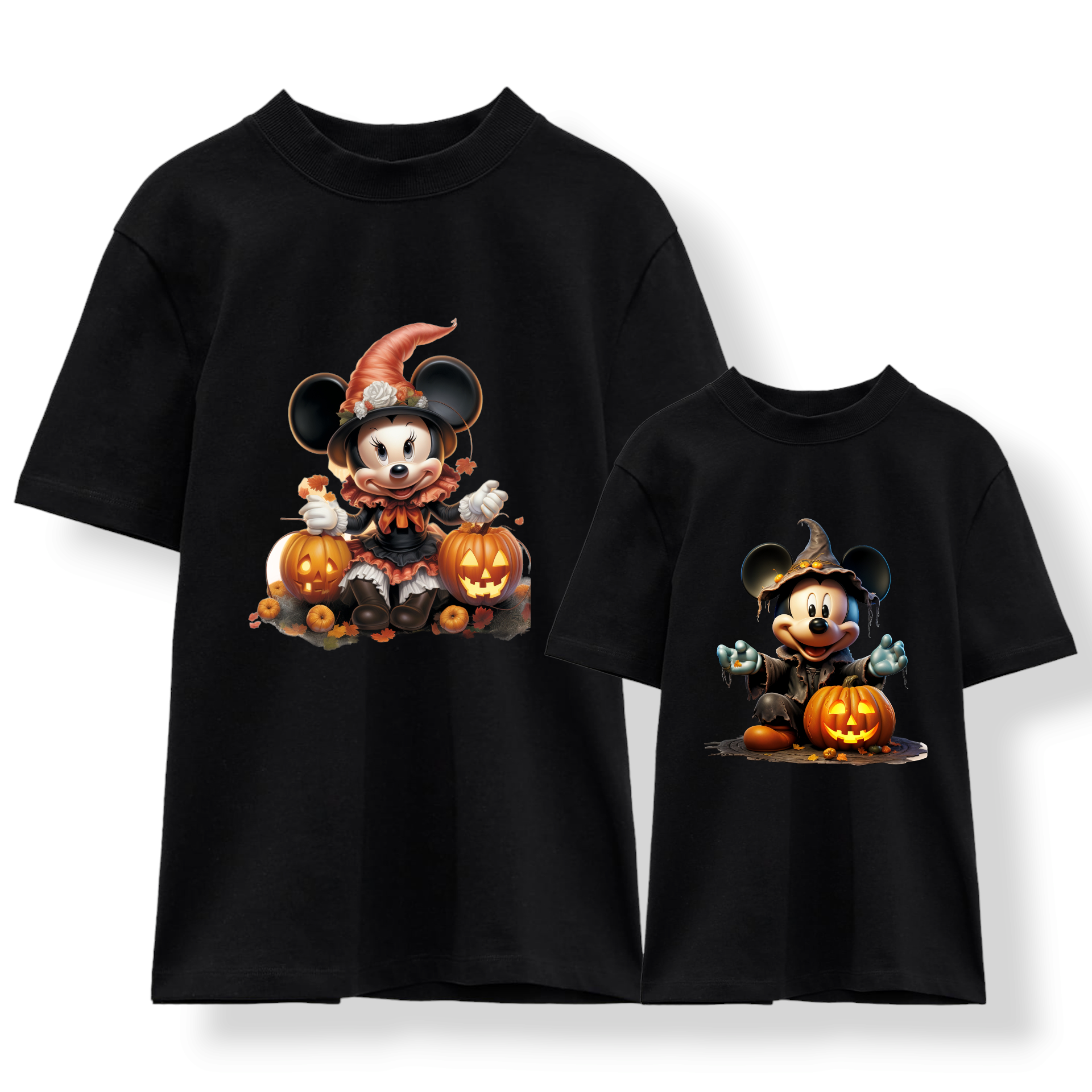 Camiseta Mickey-Minnie Calabazas