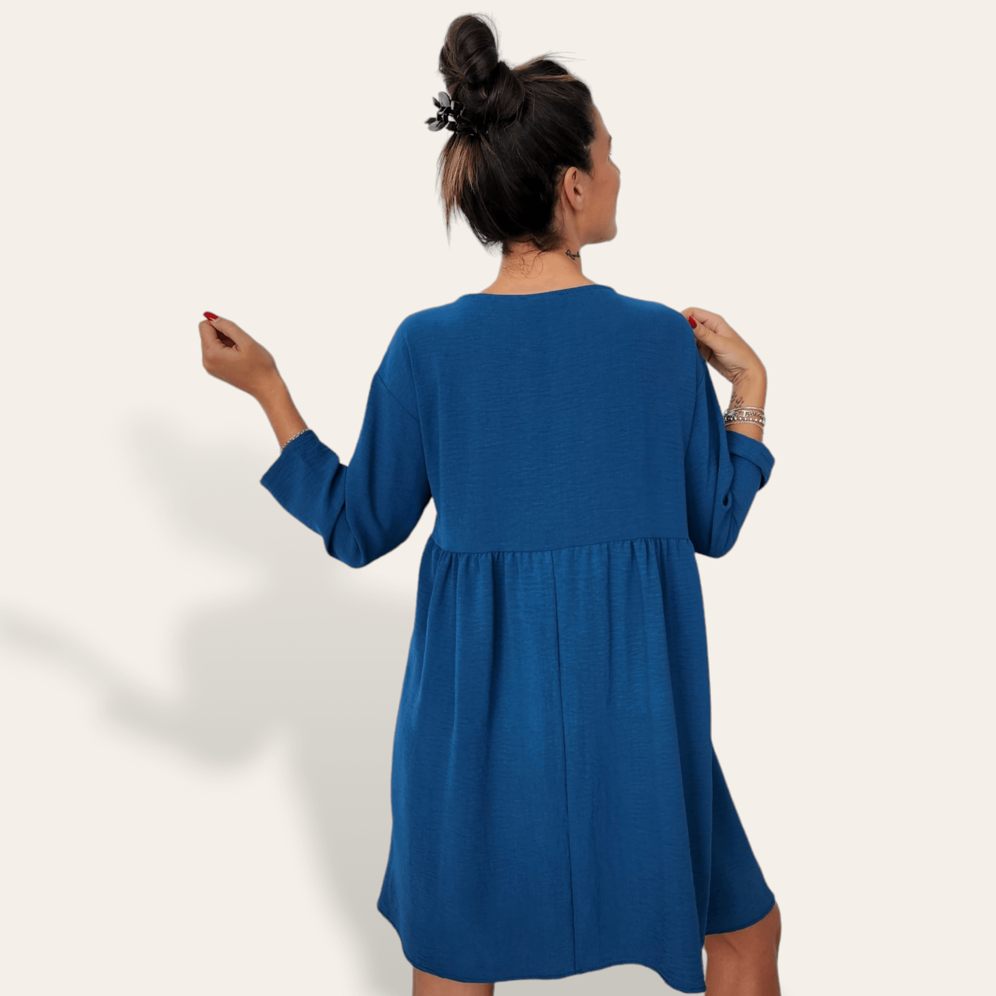 Vestido Ourense Azul Pertóleo