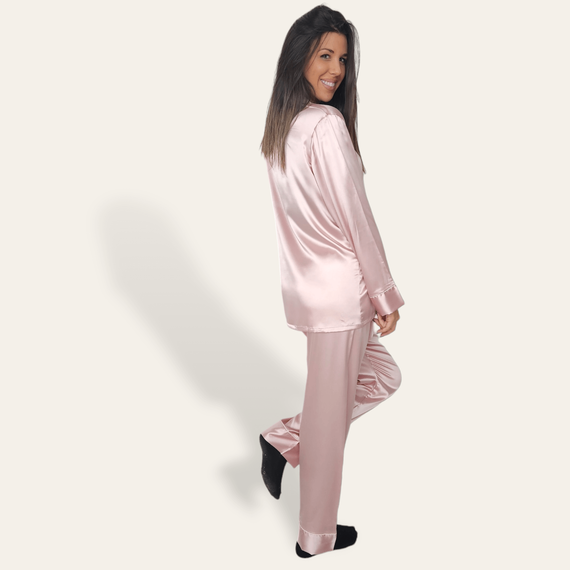 Pijama Raso Rosa empolvado